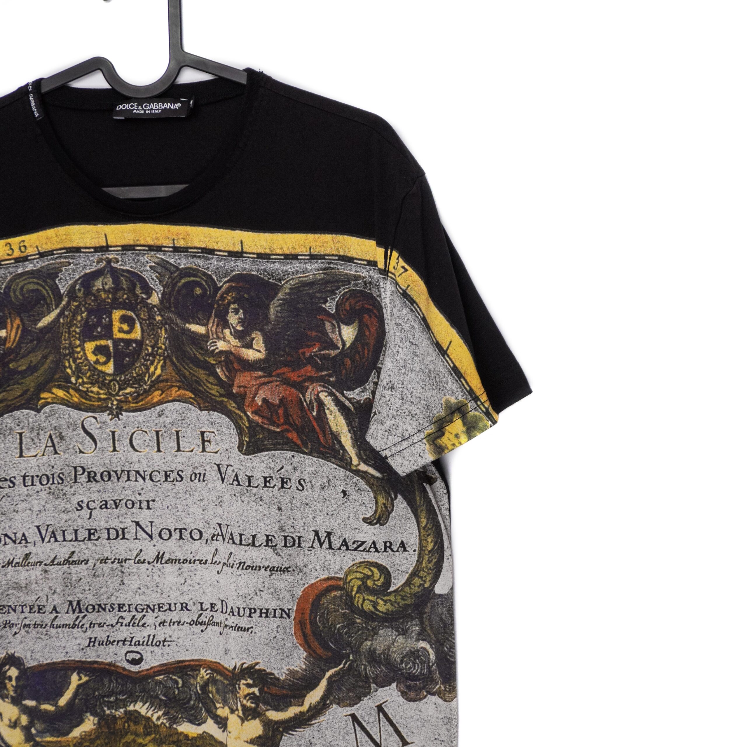 Vintage Dolce Gabbana La Sicile Baroque Print Tee Shirt — photo 3