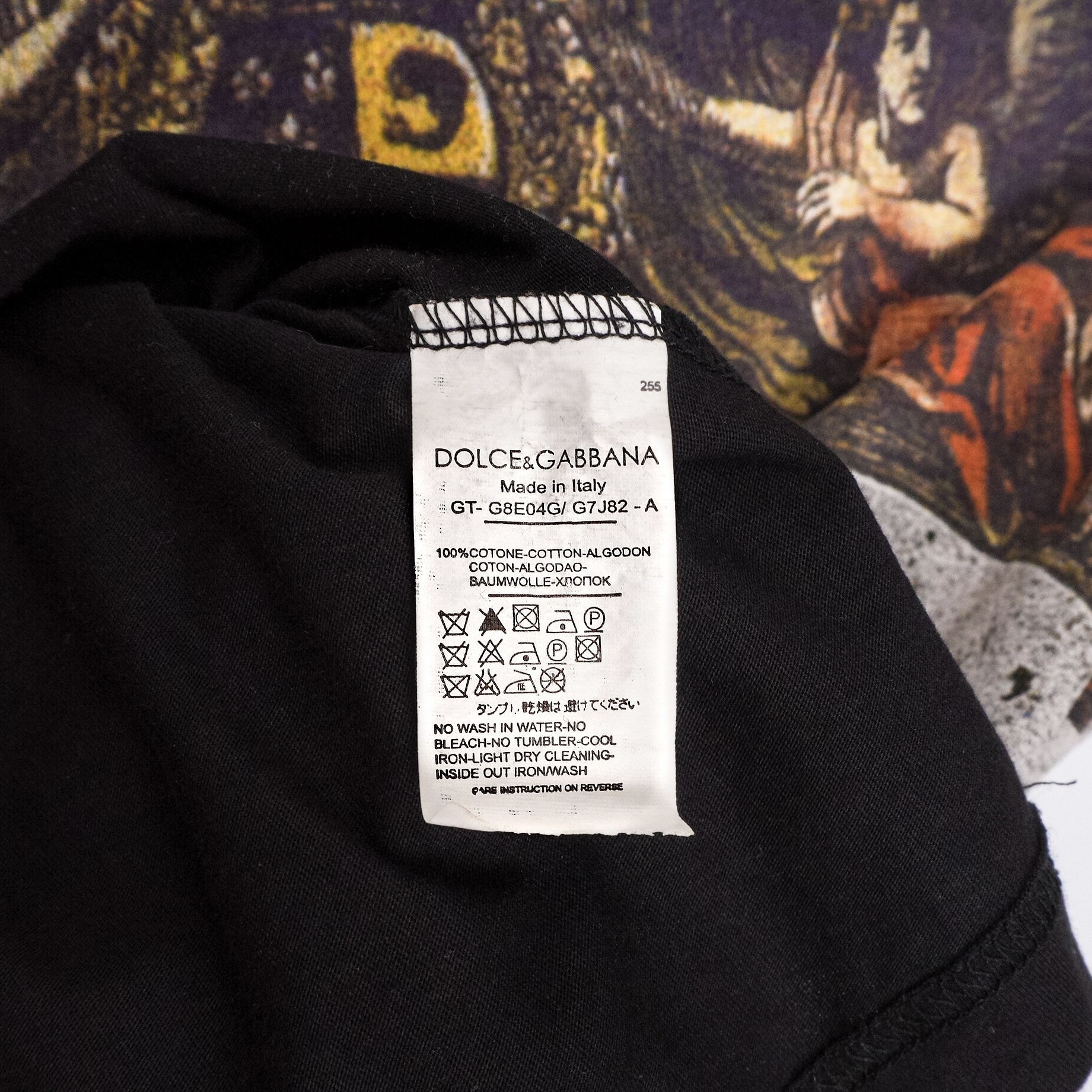 Vintage Dolce Gabbana La Sicile Baroque Print Tee Shirt — photo 6