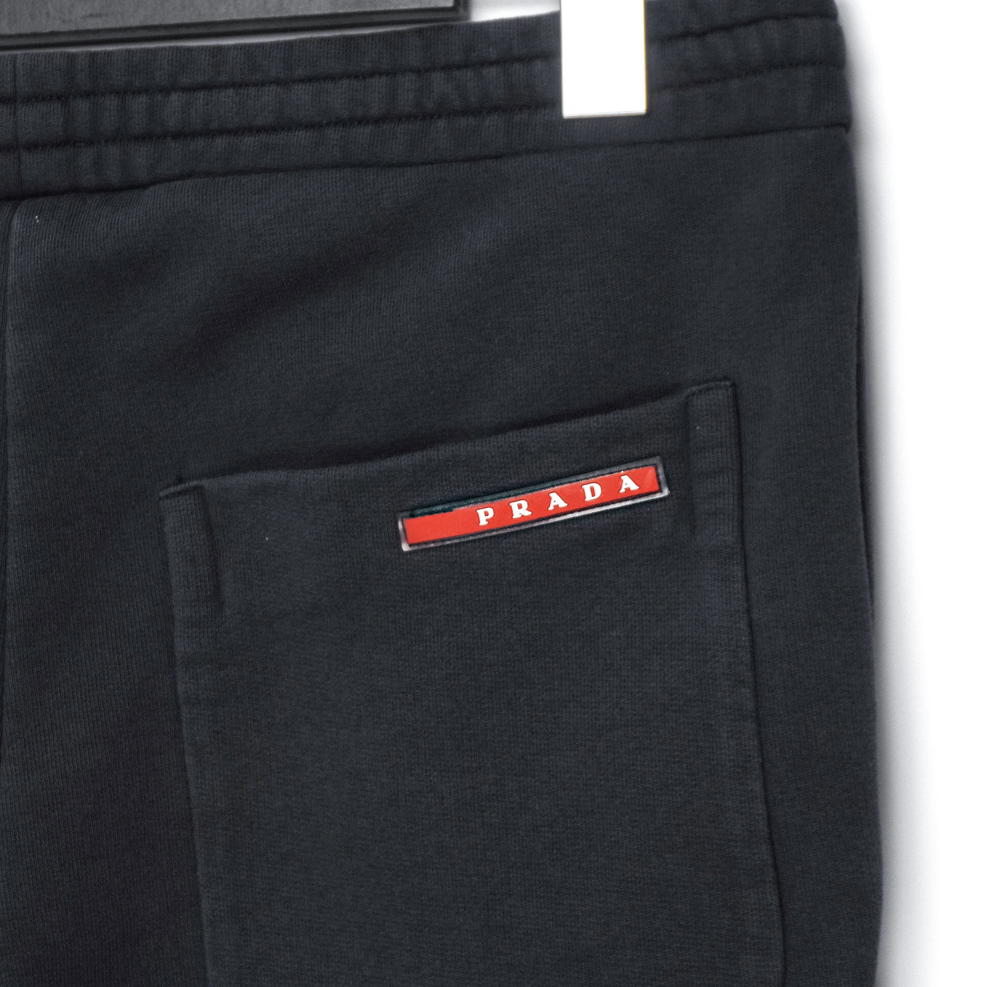 Prada Milano Linea Rossa Red Tab Navy Joggers Pants — photo 5