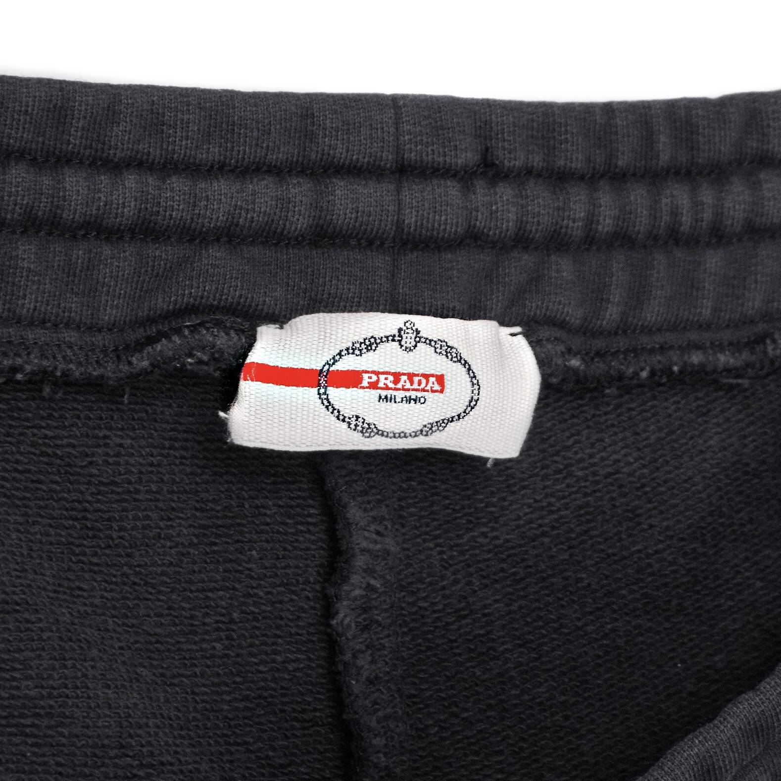 Prada Milano Linea Rossa Red Tab Navy Joggers Pants — photo 6