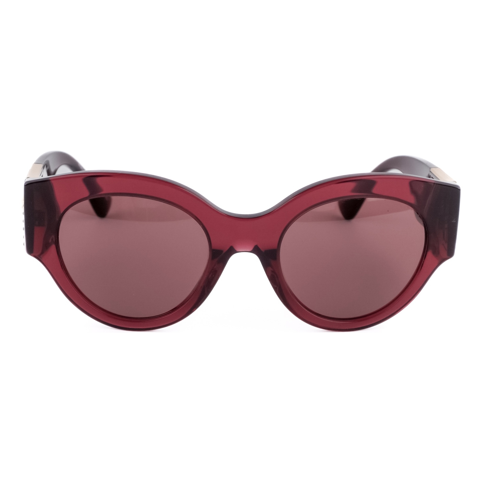Versace Gold Medusa Logo Crystal Oversized Red Sunglasses — photo 2