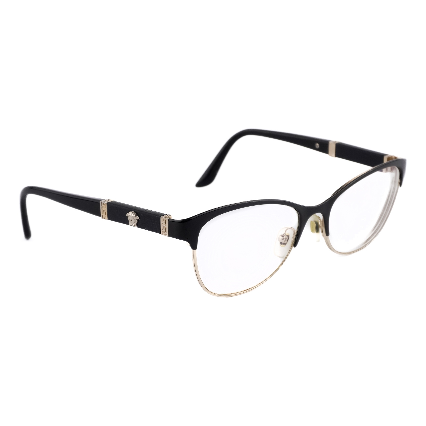 Versace Gold Medusa Logo Black Eyewear Glasses
