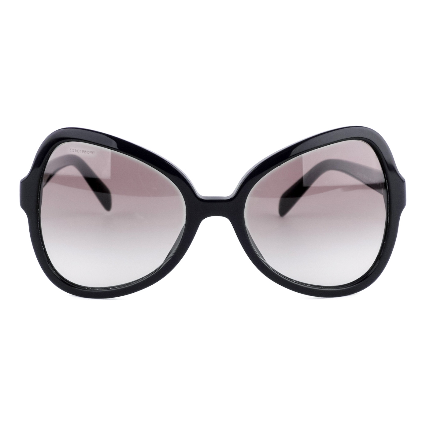 Prada SPR 05S Black Oversized Butterfly Gradient Sunglasses — photo 2