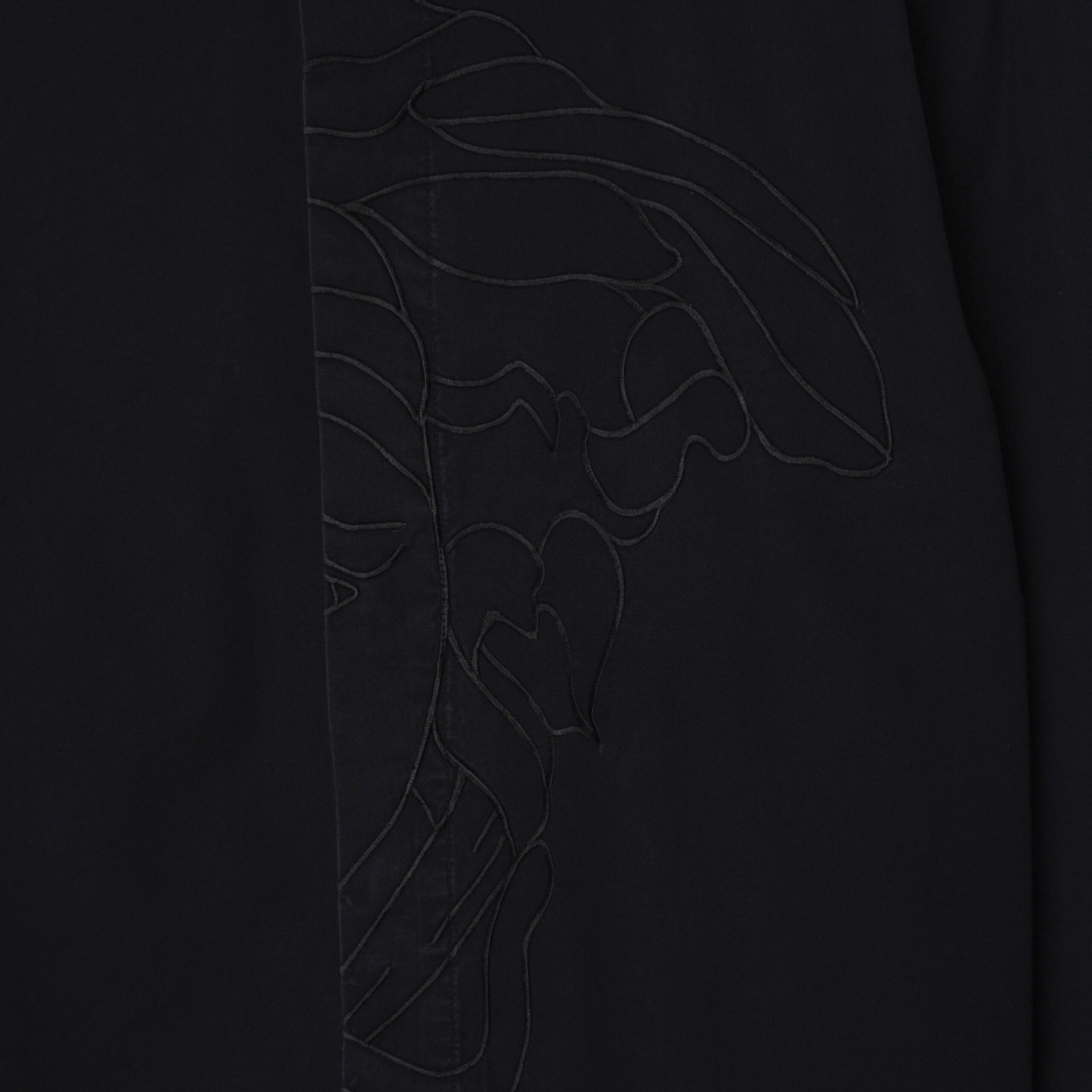 Versace Medusa Big Logo Black Long Sleeve Shirt — photo 8