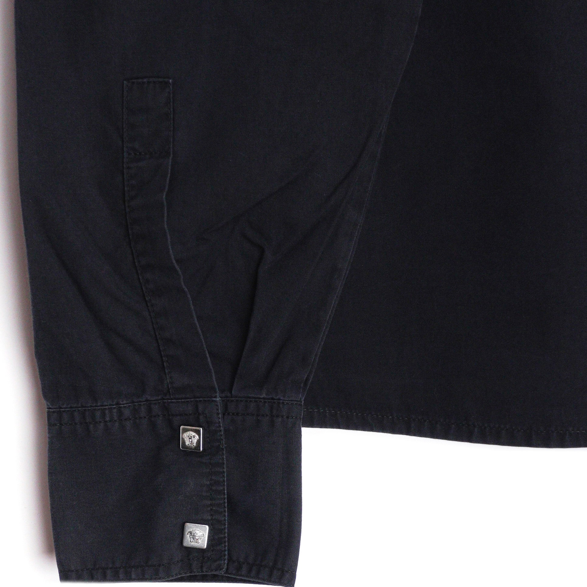 Versace Medusa Big Logo Black Long Sleeve Shirt — photo 5