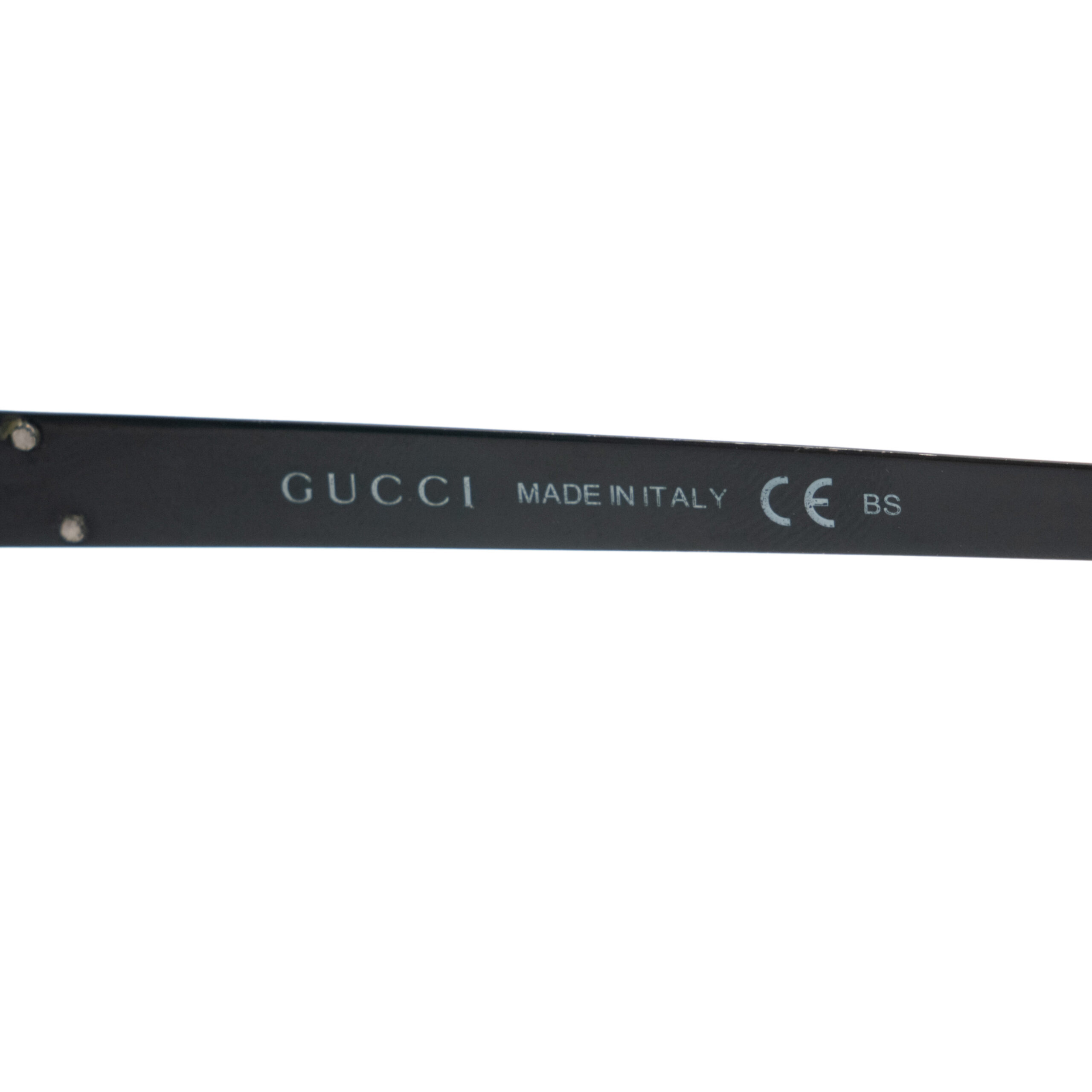 Vintage Gucci GG Rectangular Titanium Rimless Sunglasses — photo 5
