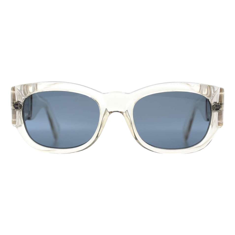 Vintage ’80s Gianni Versace MOD 413/B 924 Clear Sunglasses — photo 2