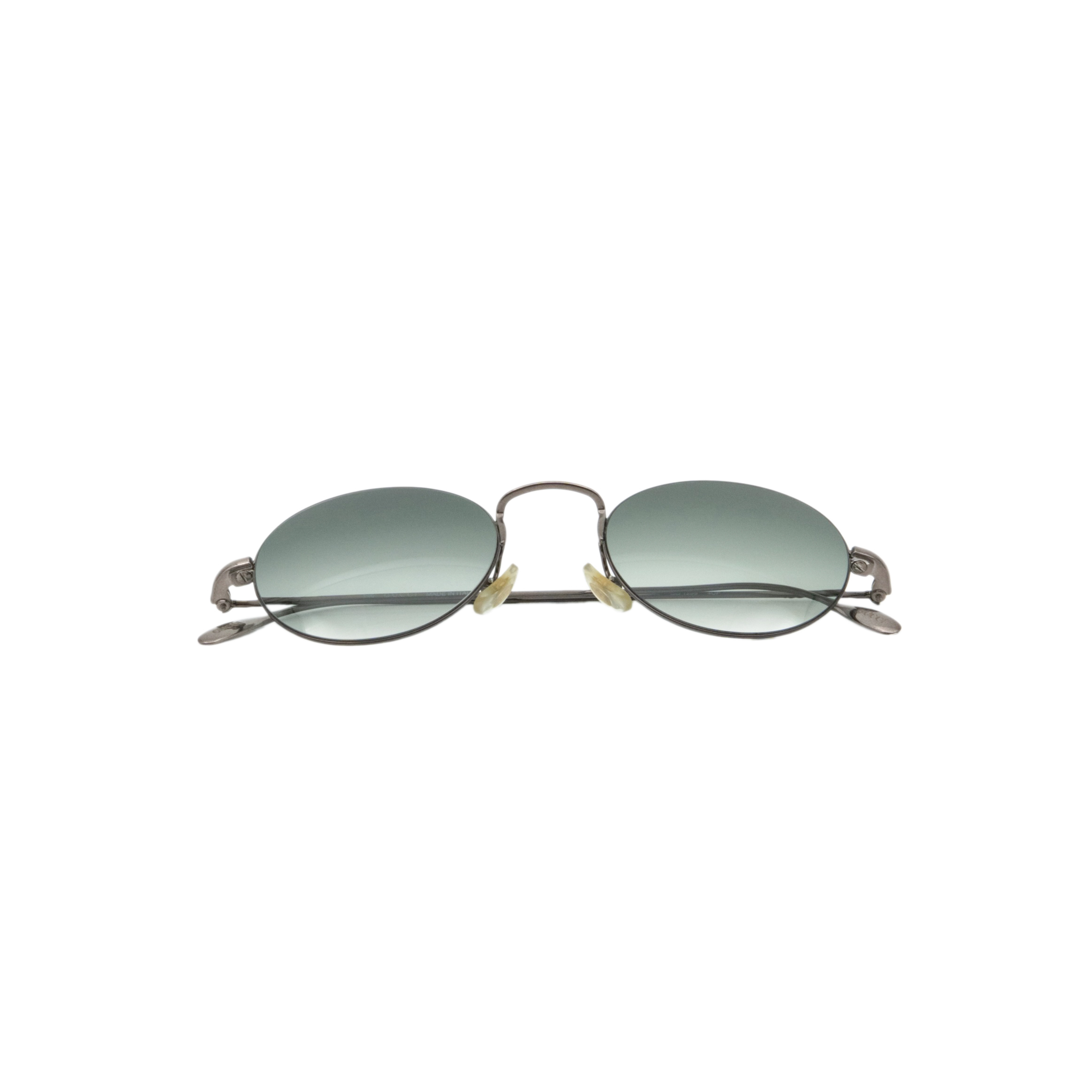 Vintage Gucci GG1299 Gradient Lenses Silver Round Sunglasses — photo 9