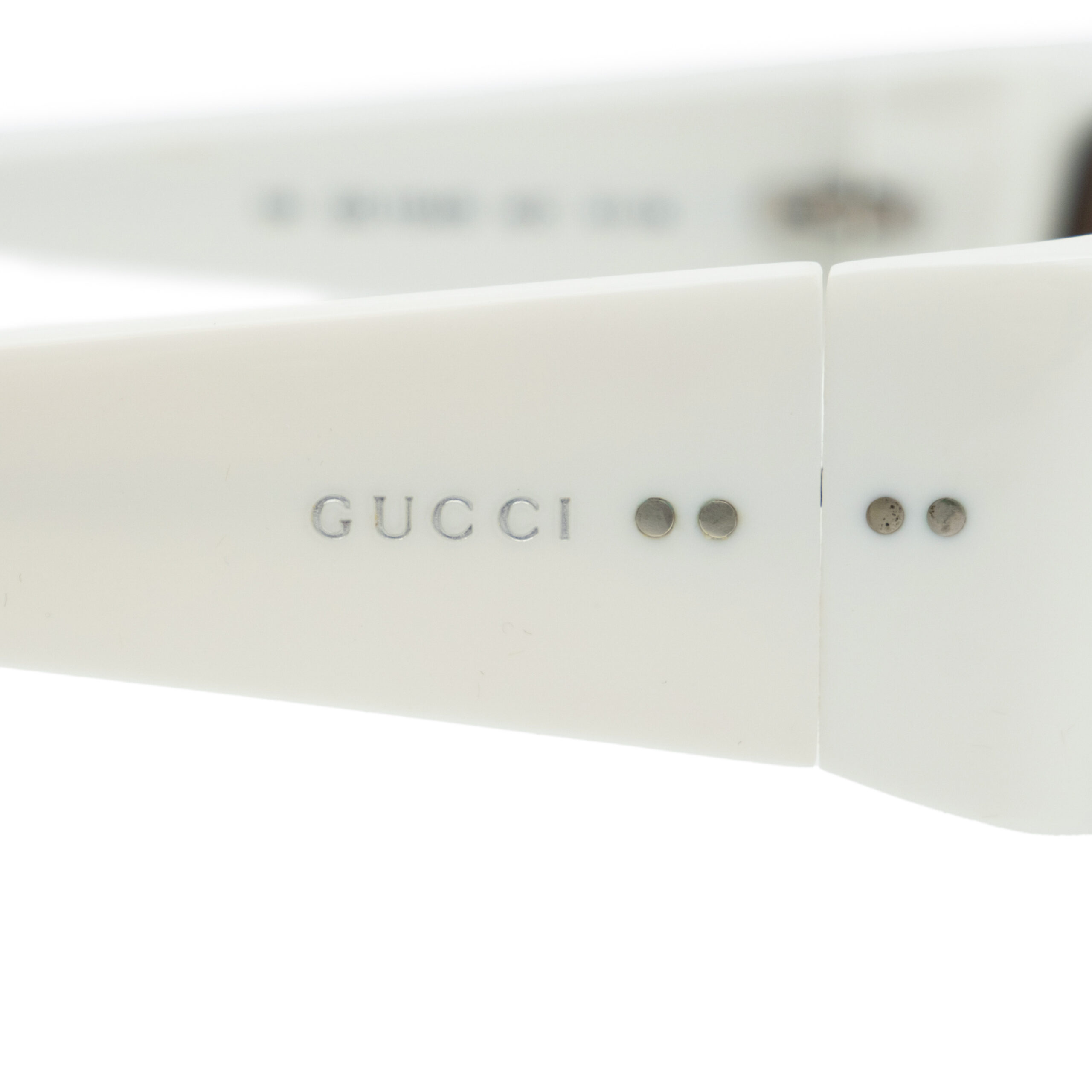 Vintage Gucci GG 1154 Tom Ford White Rectangular Sunglasses — photo 6