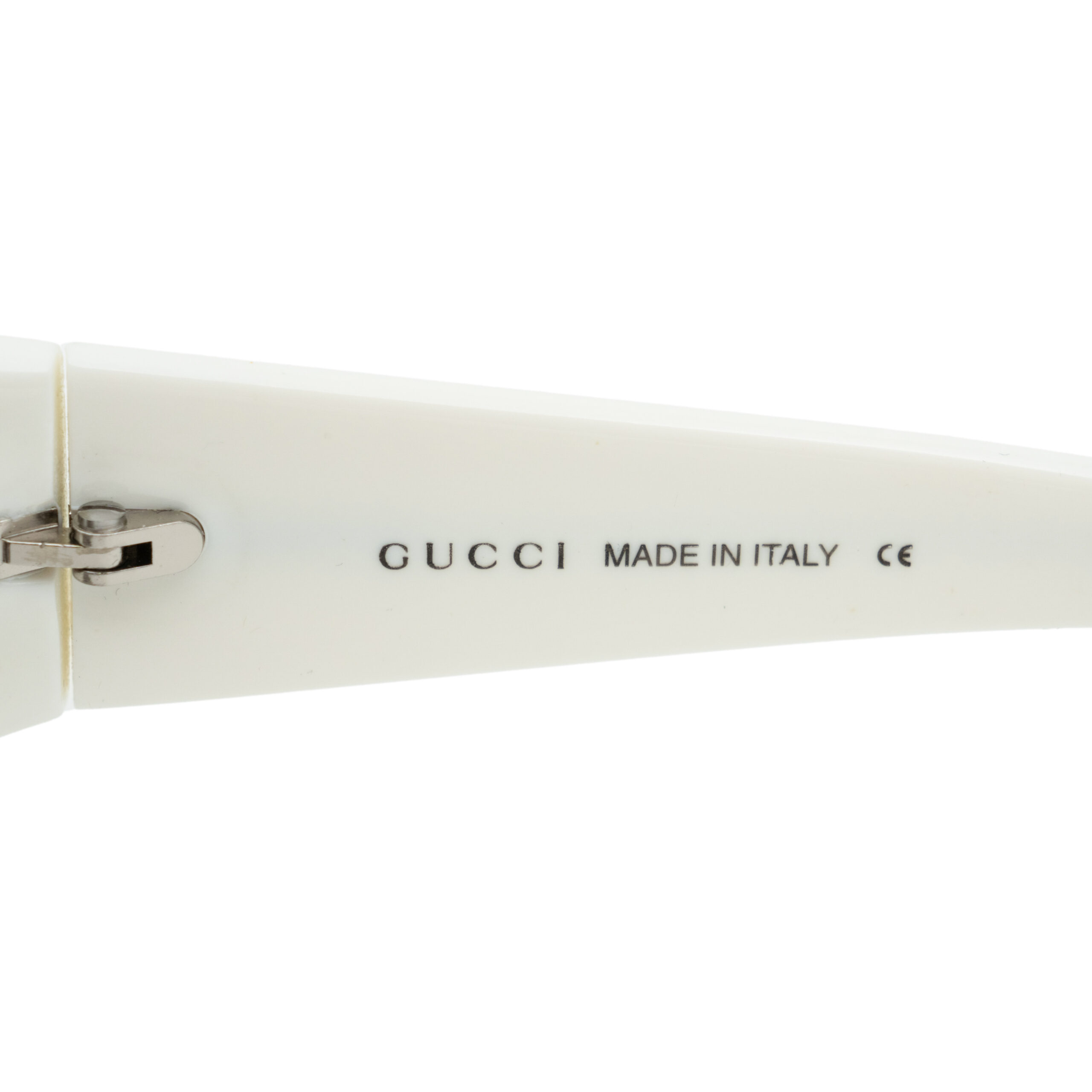Vintage Gucci GG 1154 Tom Ford White Rectangular Sunglasses — photo 4