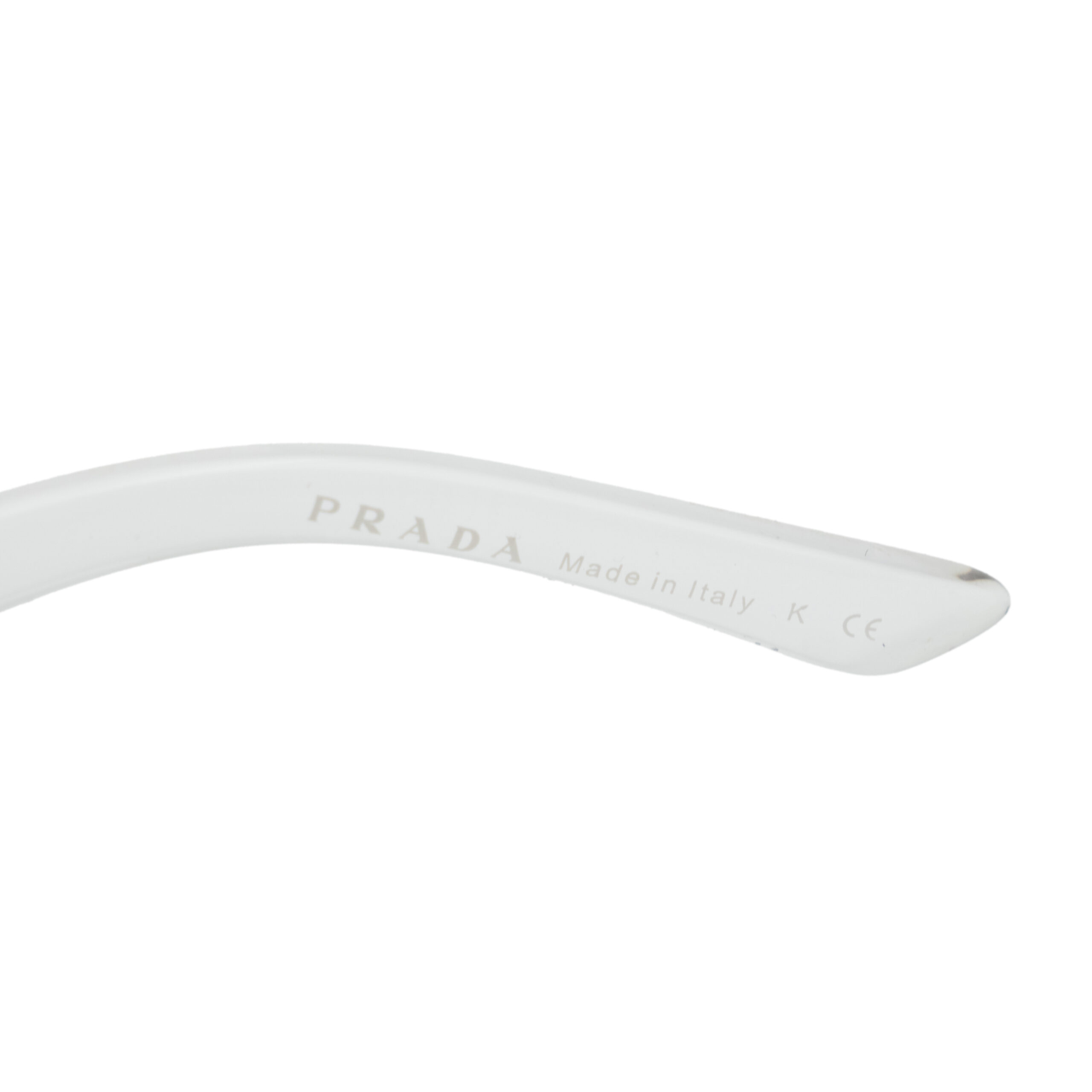 Prada Symbol Silver Logo Transparent Square Sunglasses — photo 5