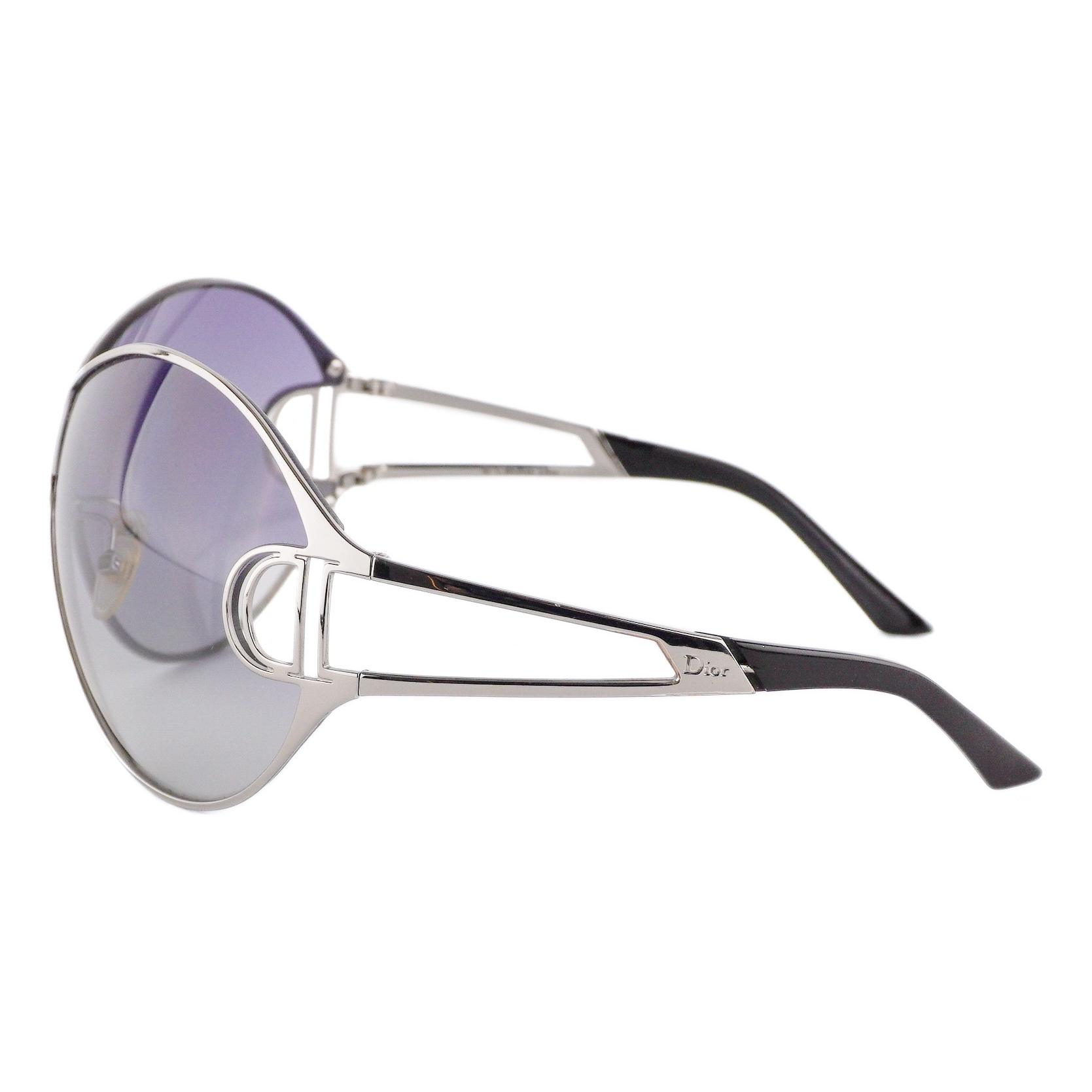 Vintage Dior Diorissimo 1 Logo Oversized Shield Sunglasses — photo 3