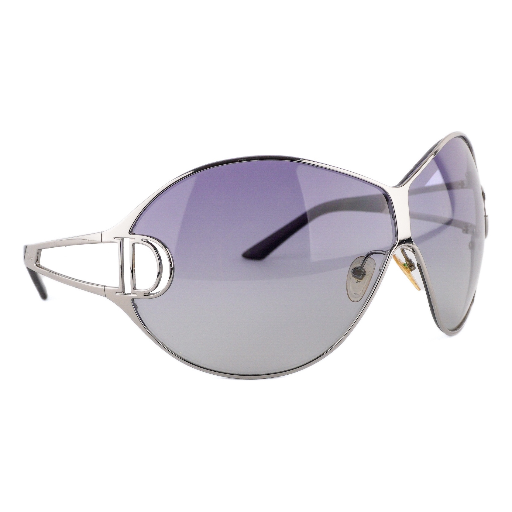 Vintage Dior Diorissimo 1 Logo Oversized Shield Sunglasses