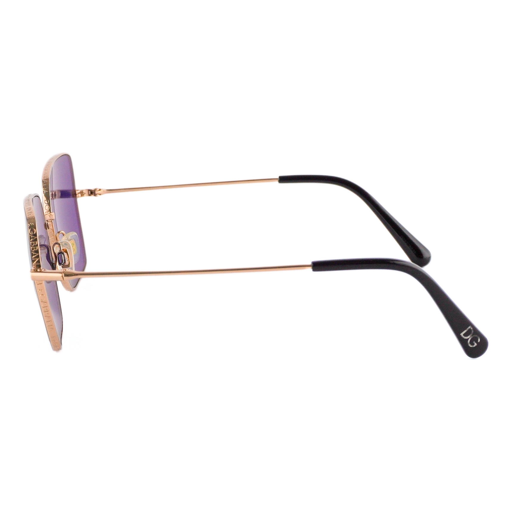 Dolce Gabbana DG Monogram Logo Women’s Rose Gold Sunglasses — photo 3