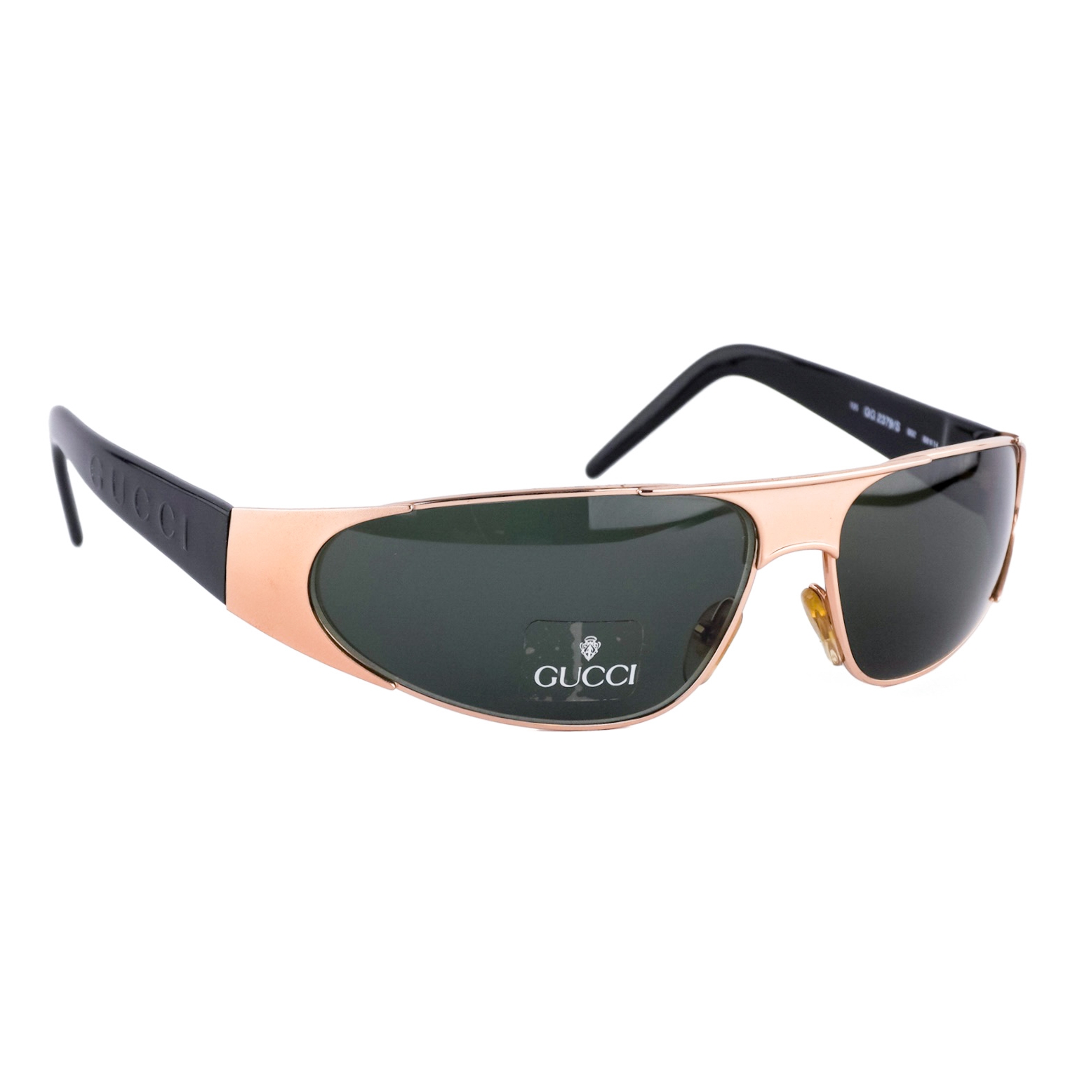 Gucci GG 2379/S Logo Tom Ford Era Gold Black Sunglasses