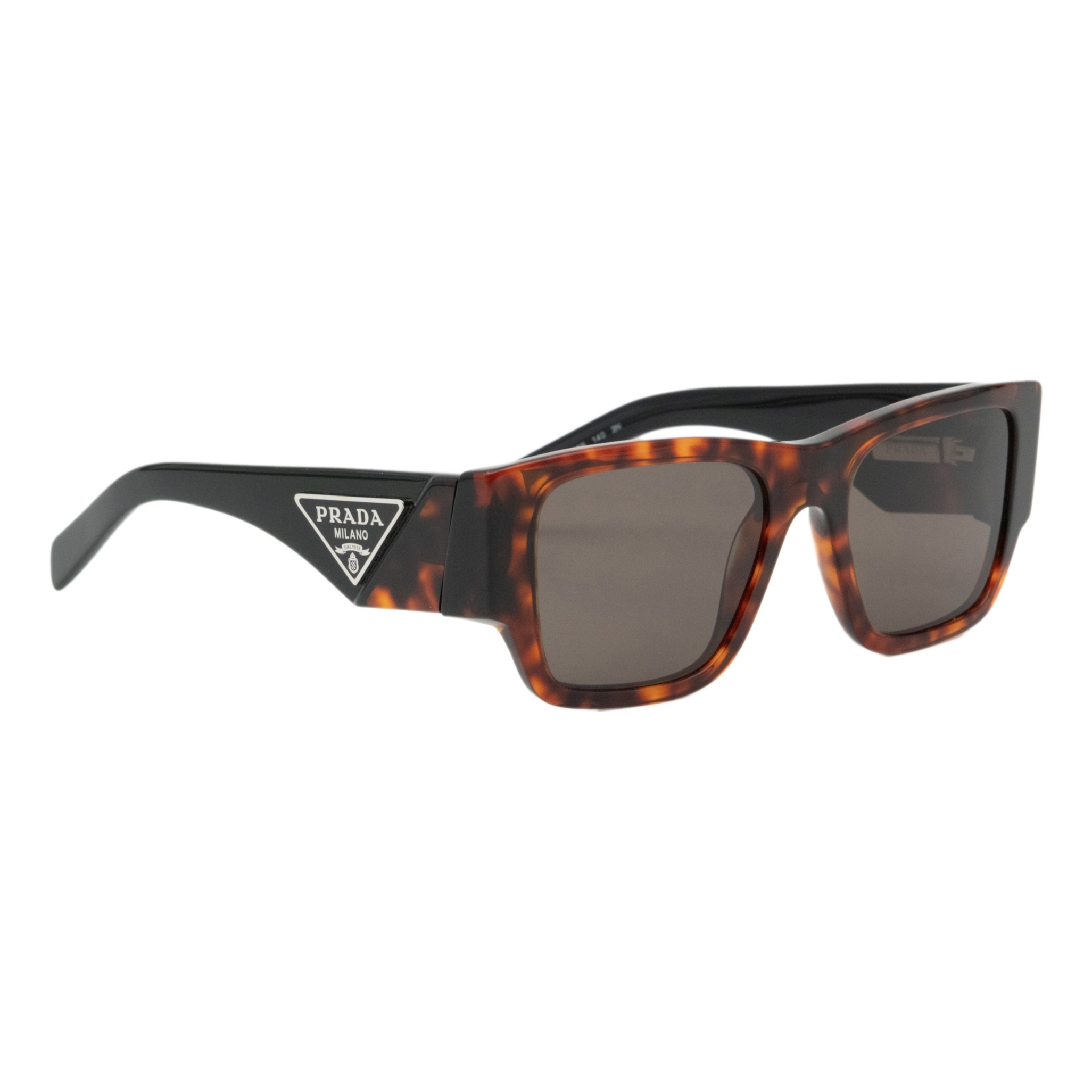 Iconic Prada Milano Triangle Logo Rectangular Sunglasses