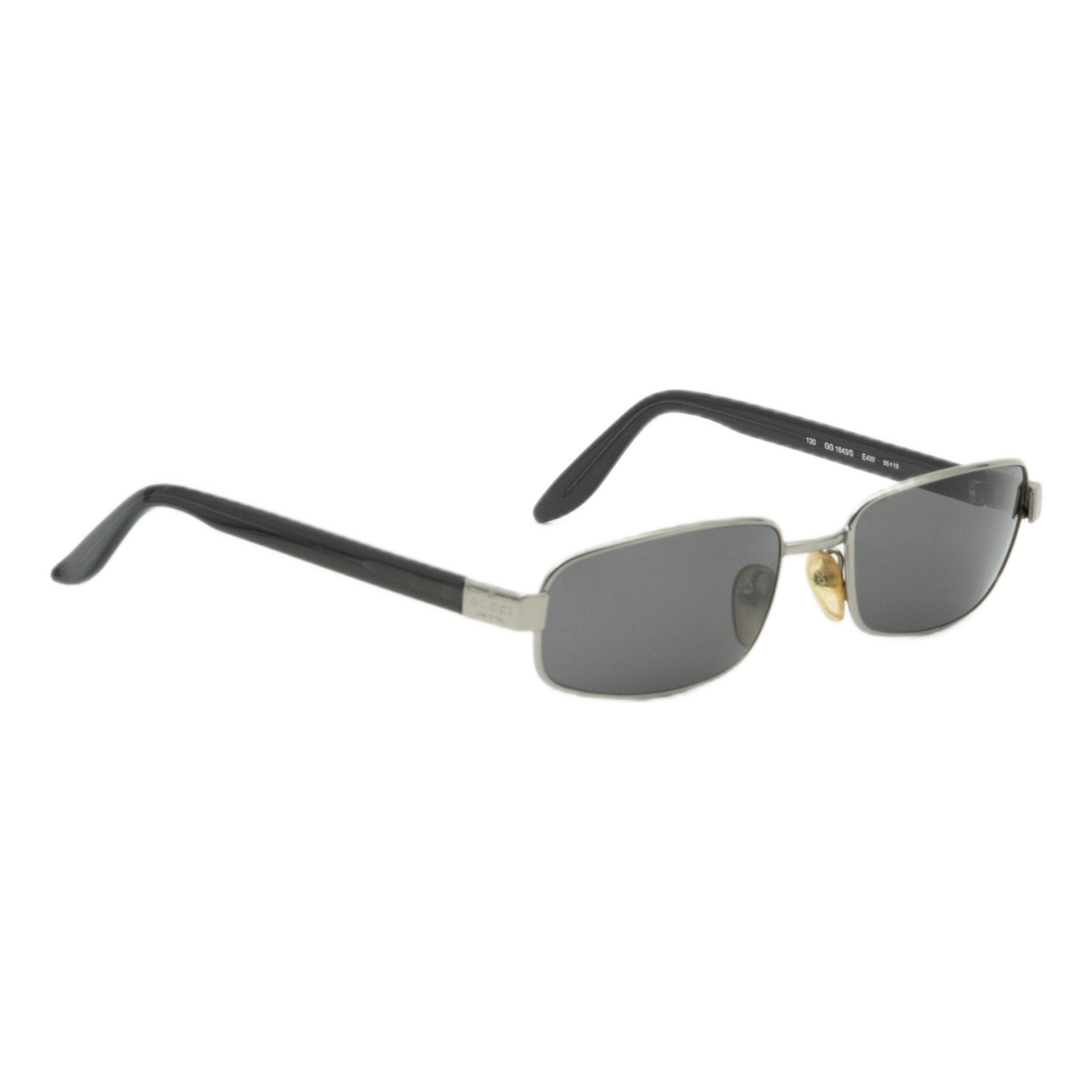 Vintage Gucci GG 1643 Tom Ford Black Rectangular Sunglasses