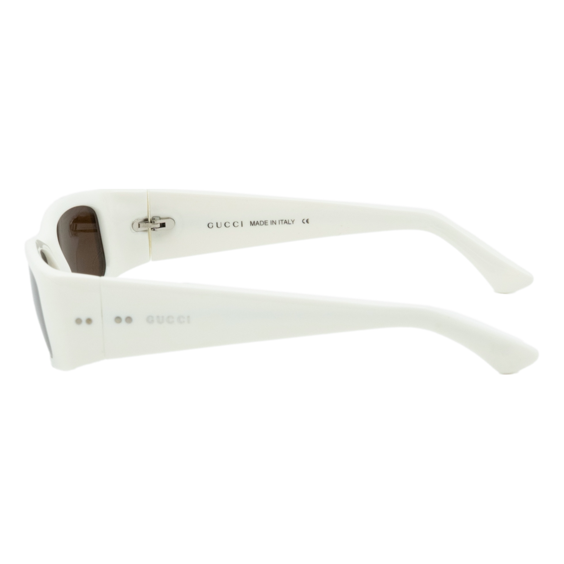 Vintage Gucci GG 1154 Tom Ford White Rectangular Sunglasses — photo 3