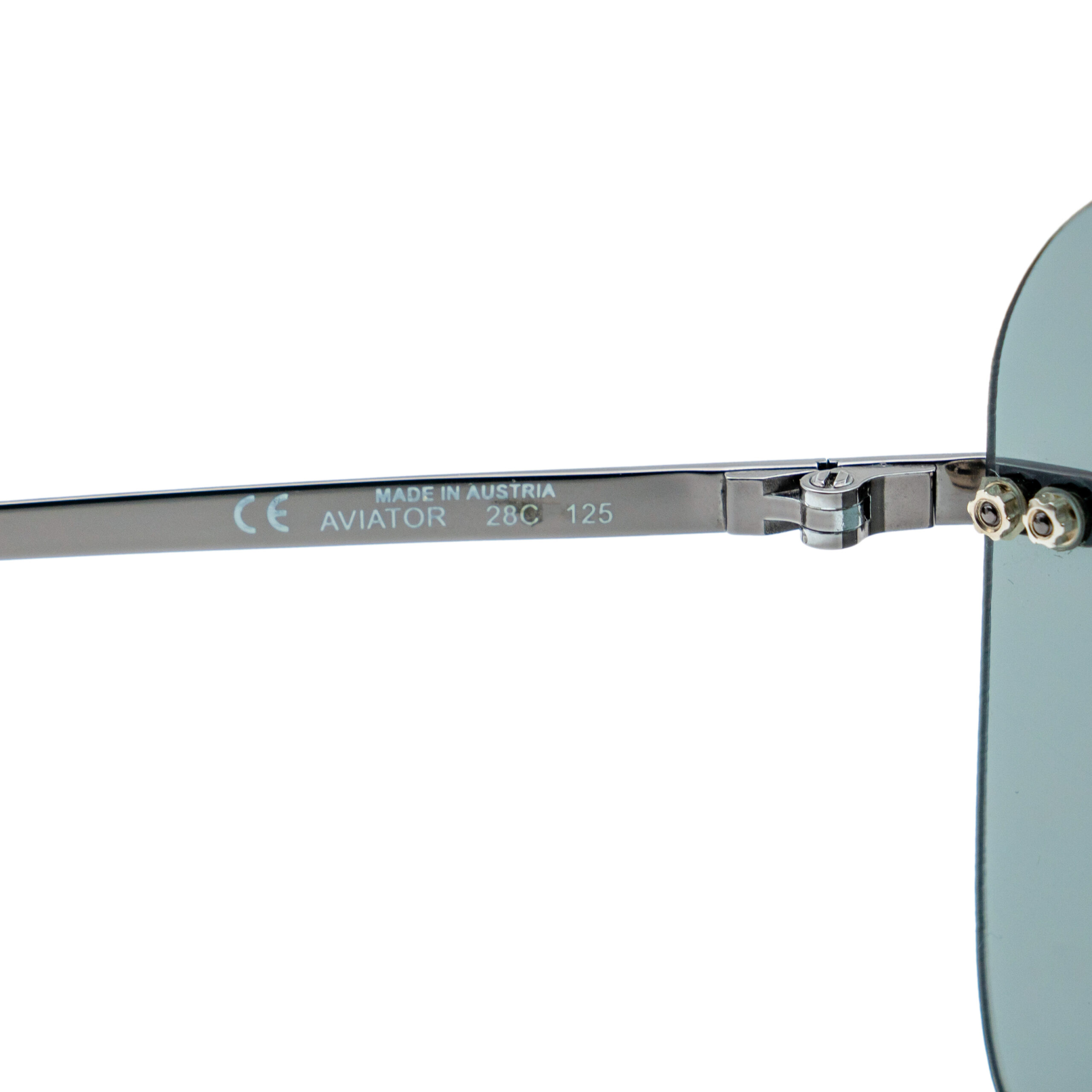Vintage Christian Dior Aviator Silver Logo Pilot Sunglasses — photo 5