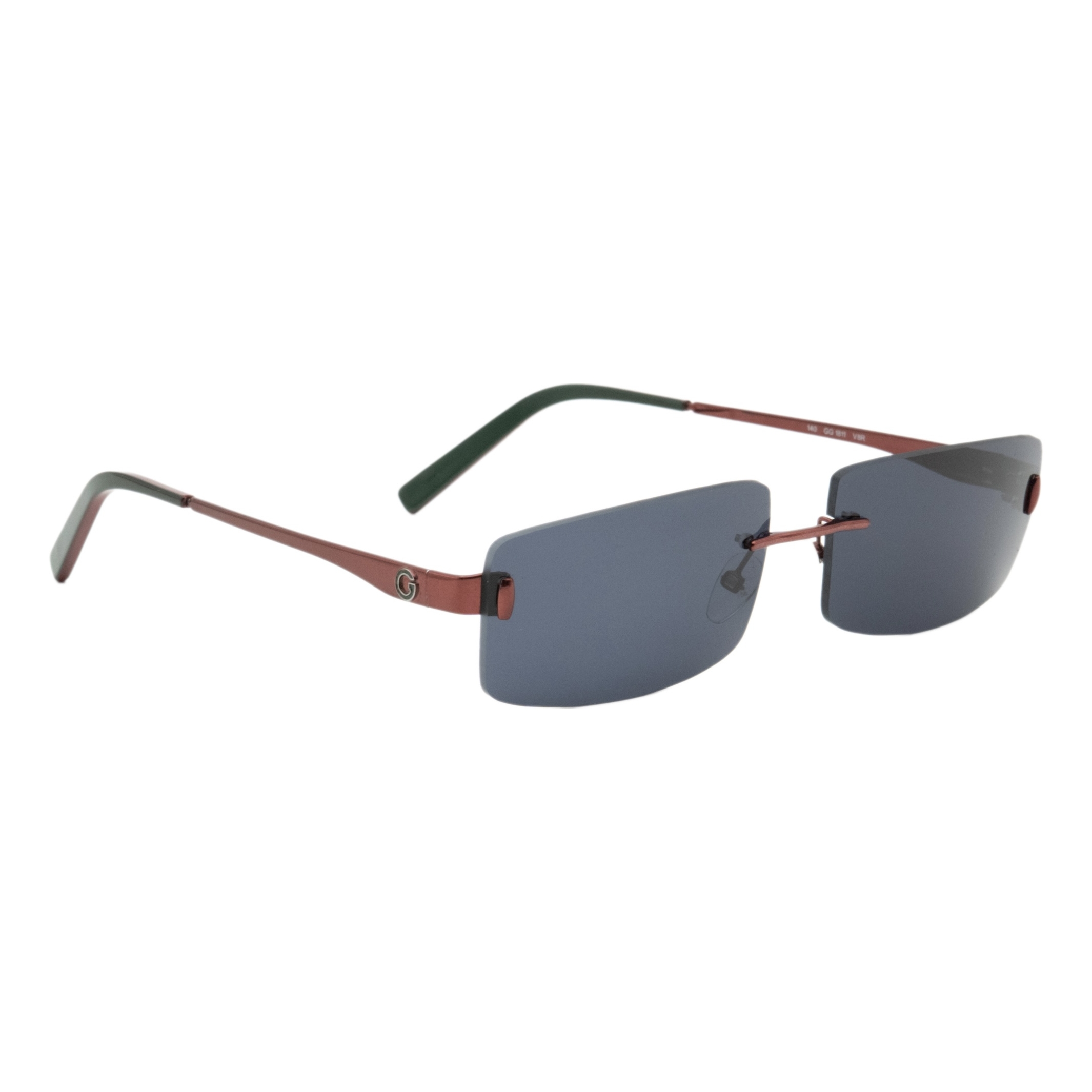 Gucci GG1811 Rectangular Rimless Titanium Vintage Sunglasses
