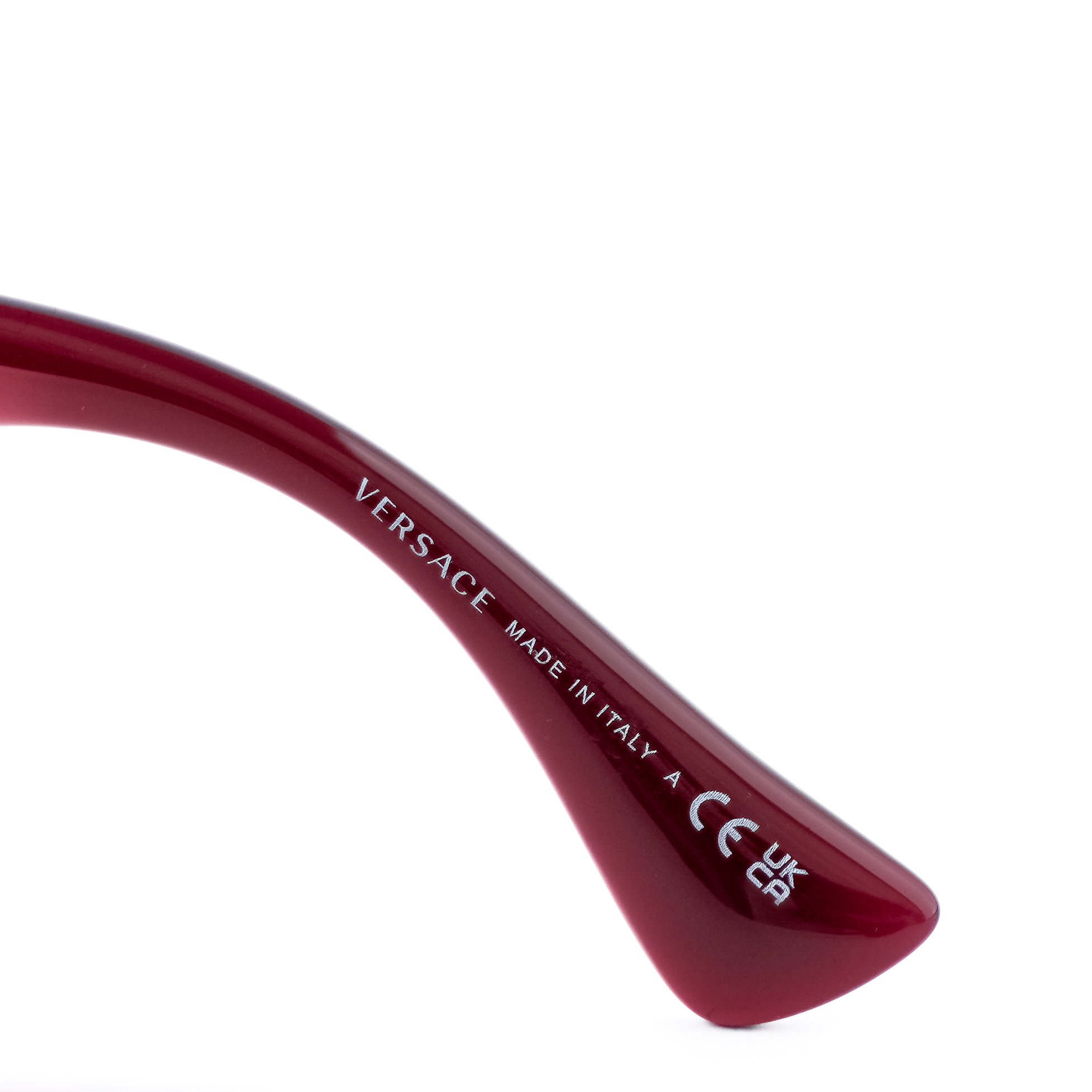 Versace Gold Medusa Logo Crystal Oversized Red Sunglasses — photo 5
