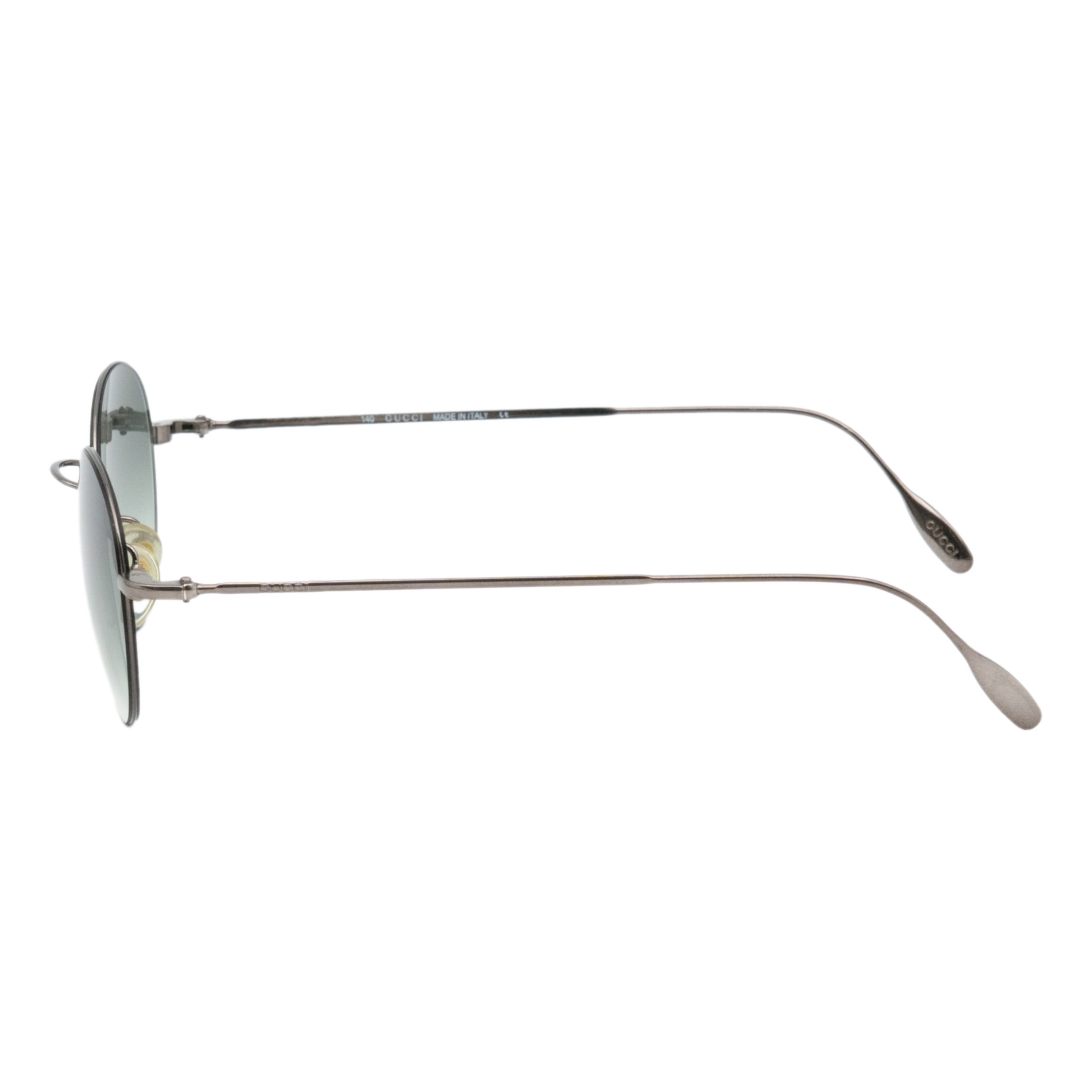 Vintage Gucci GG1299 Gradient Lenses Silver Round Sunglasses — photo 3