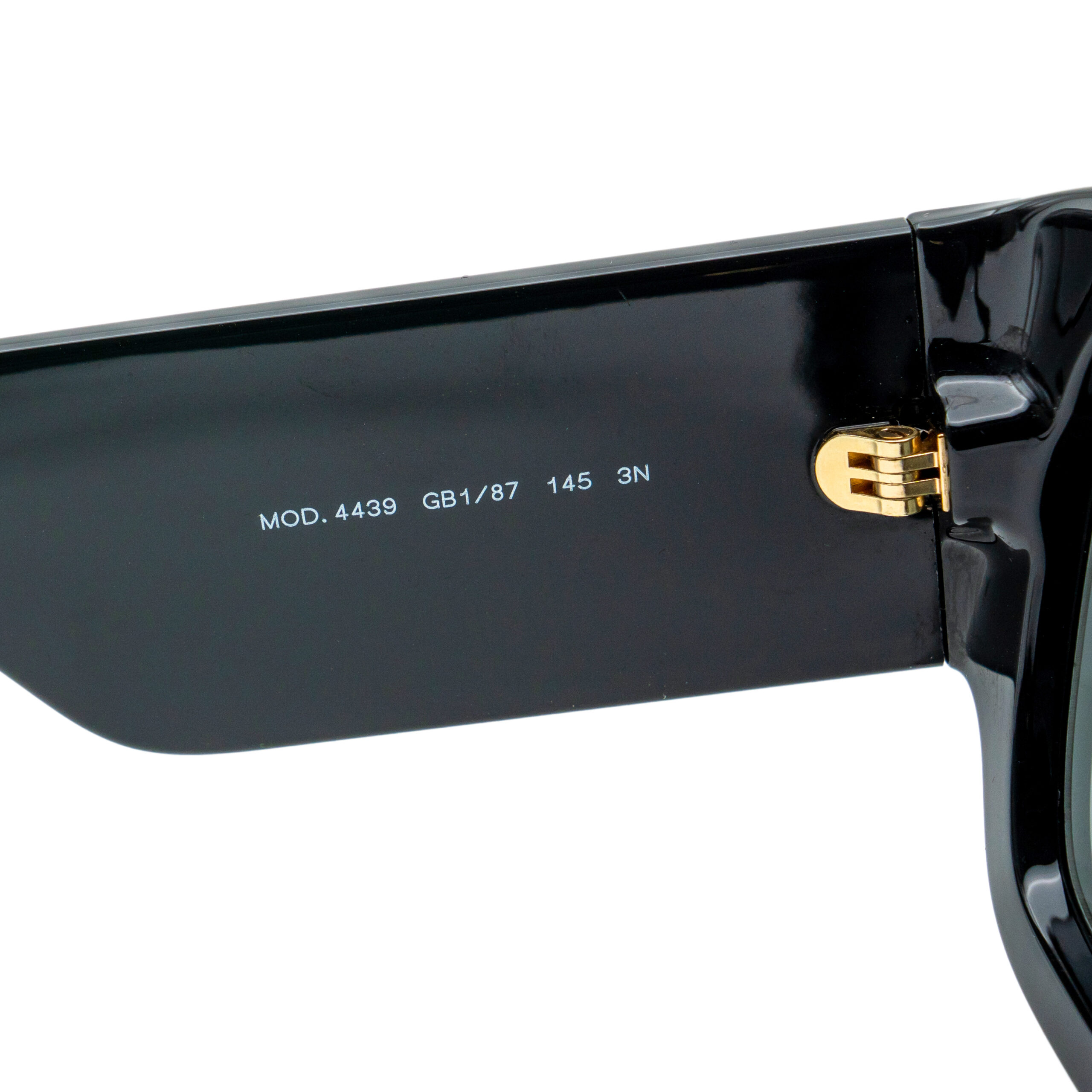 Versace MOD 4439 Gold Logo Black Mask Shield Sunglasses — photo 5