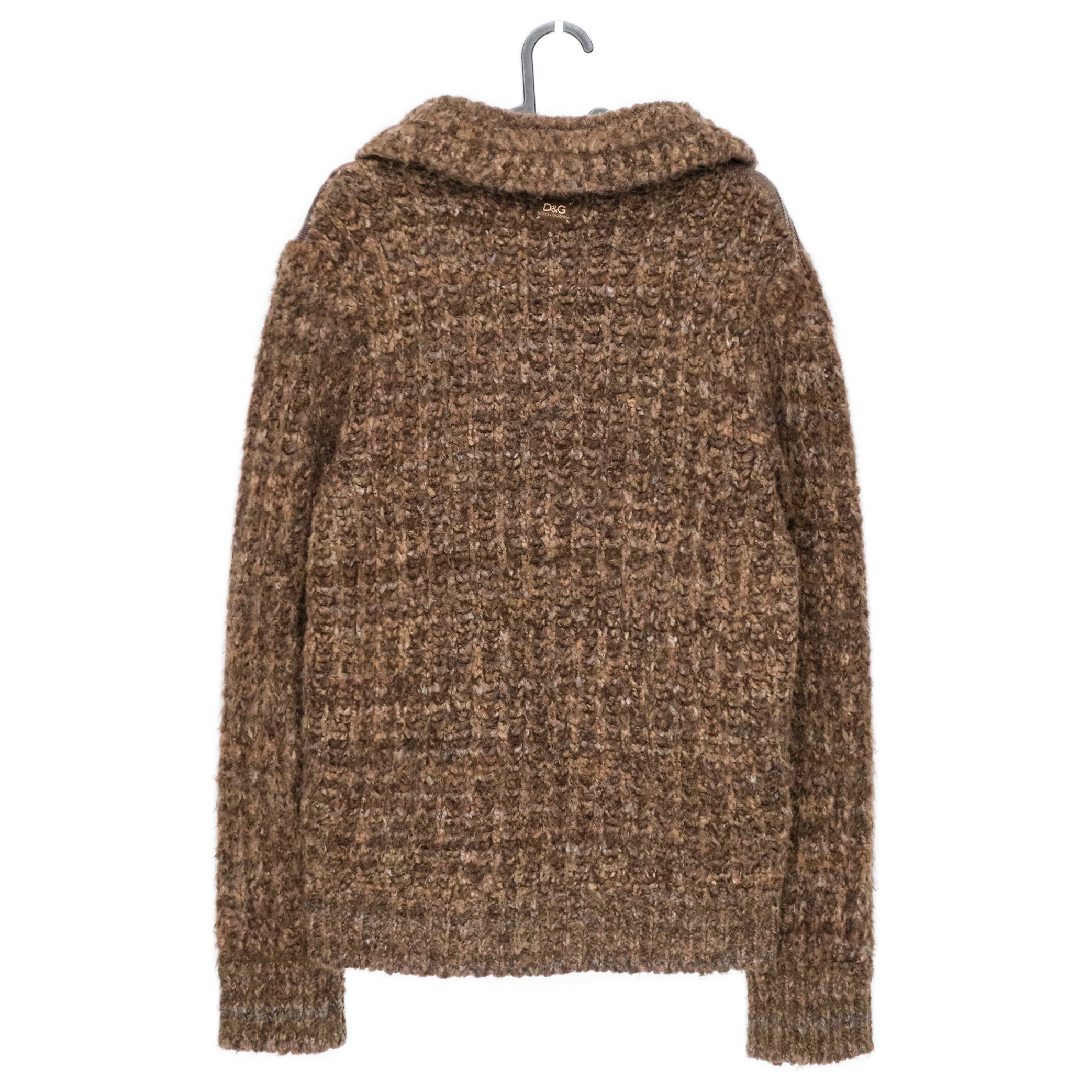 Vintage Dolce Gabbana Patchwork Wool Knit Cardigan Sweater — photo 7