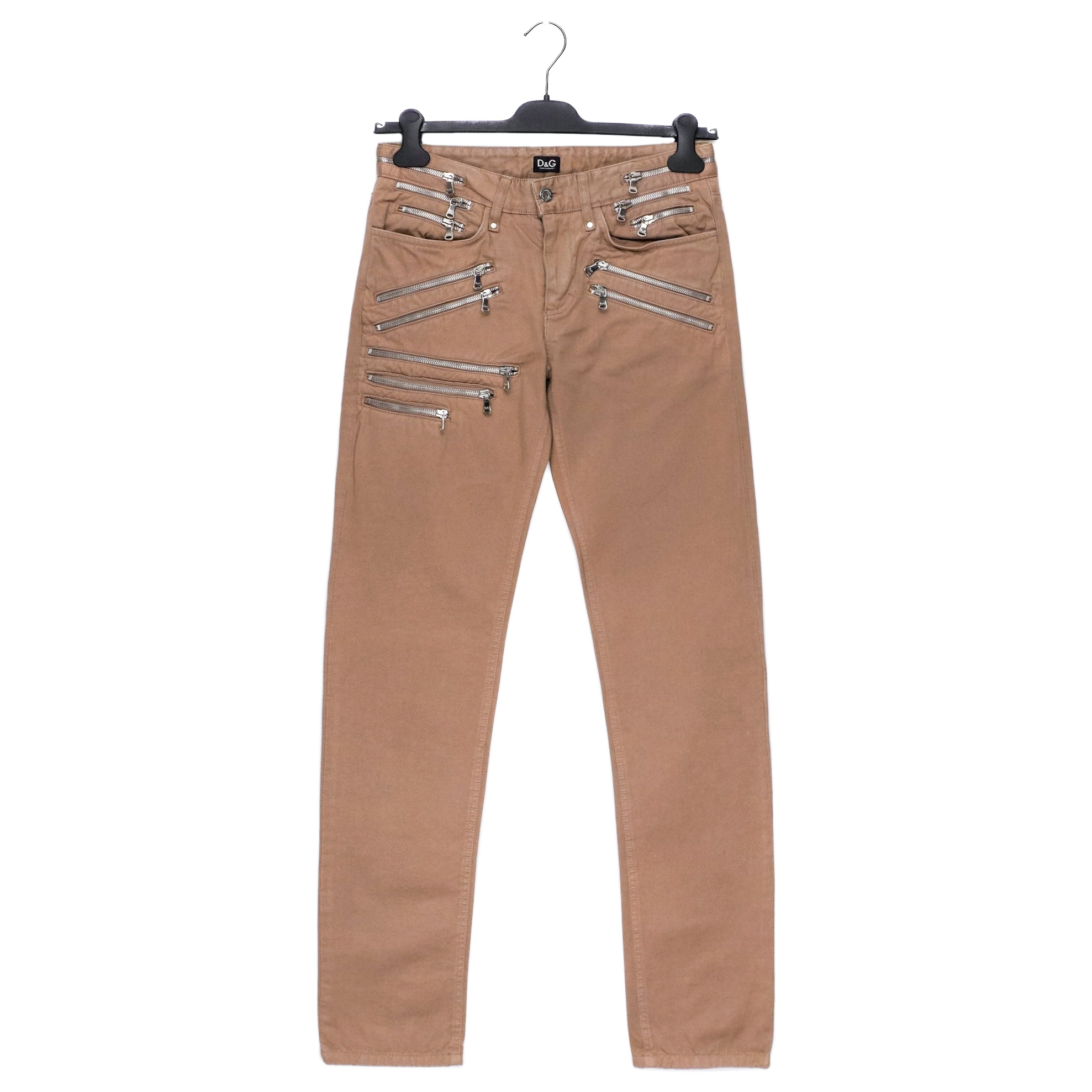 Dolce Gabbana AW2008 DG Logo Multi Zip Pocket Pant Jeans