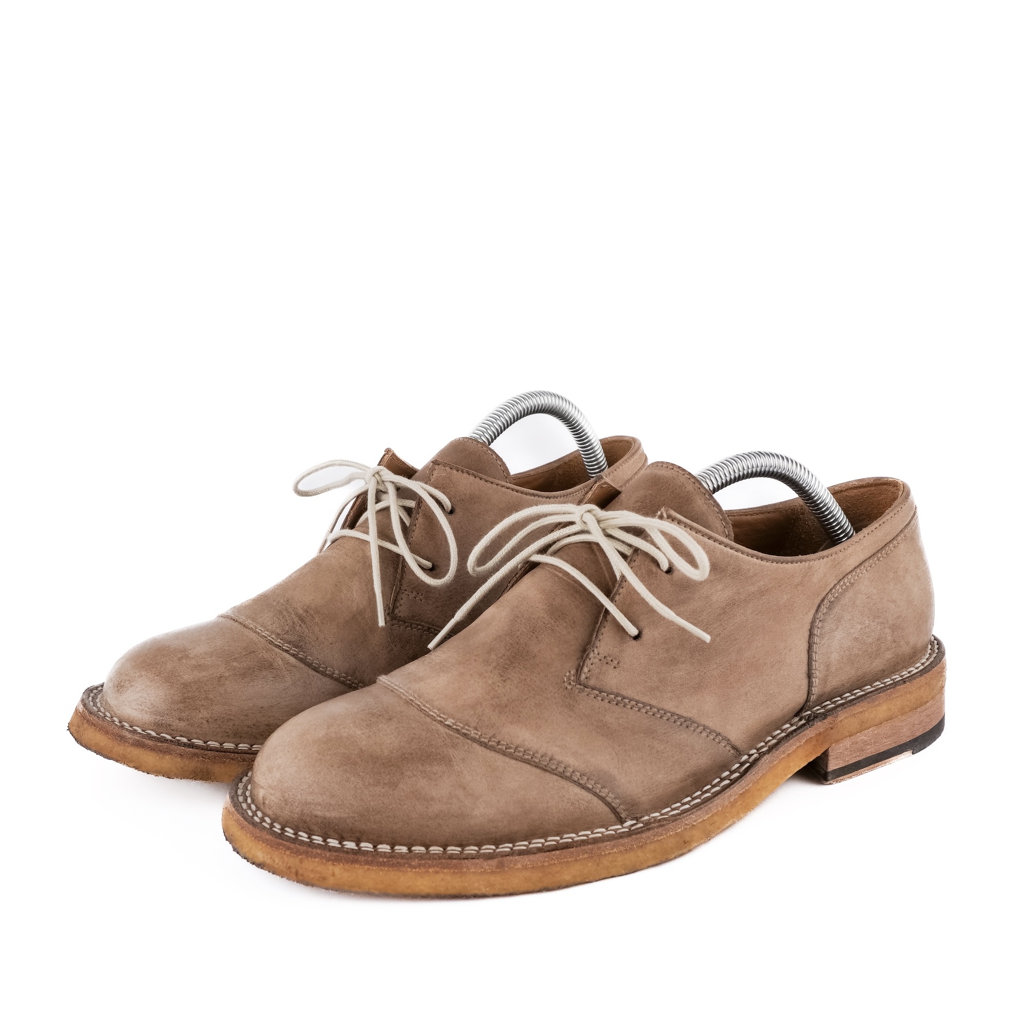 Belstaff Waxed Grain Buffalo Vero Cuoio Leather Shoes
