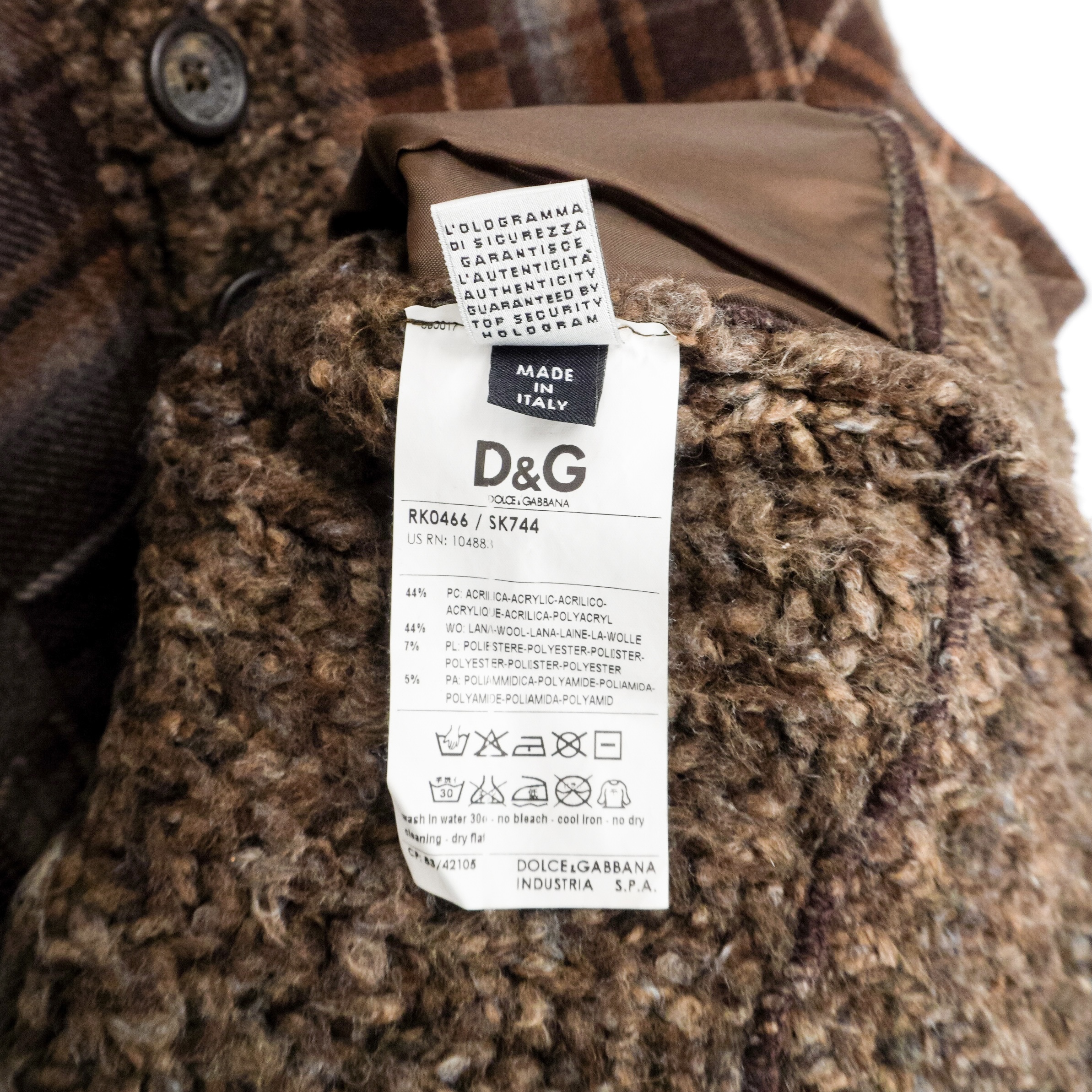 Vintage Dolce Gabbana Patchwork Wool Knit Cardigan Sweater — photo 12