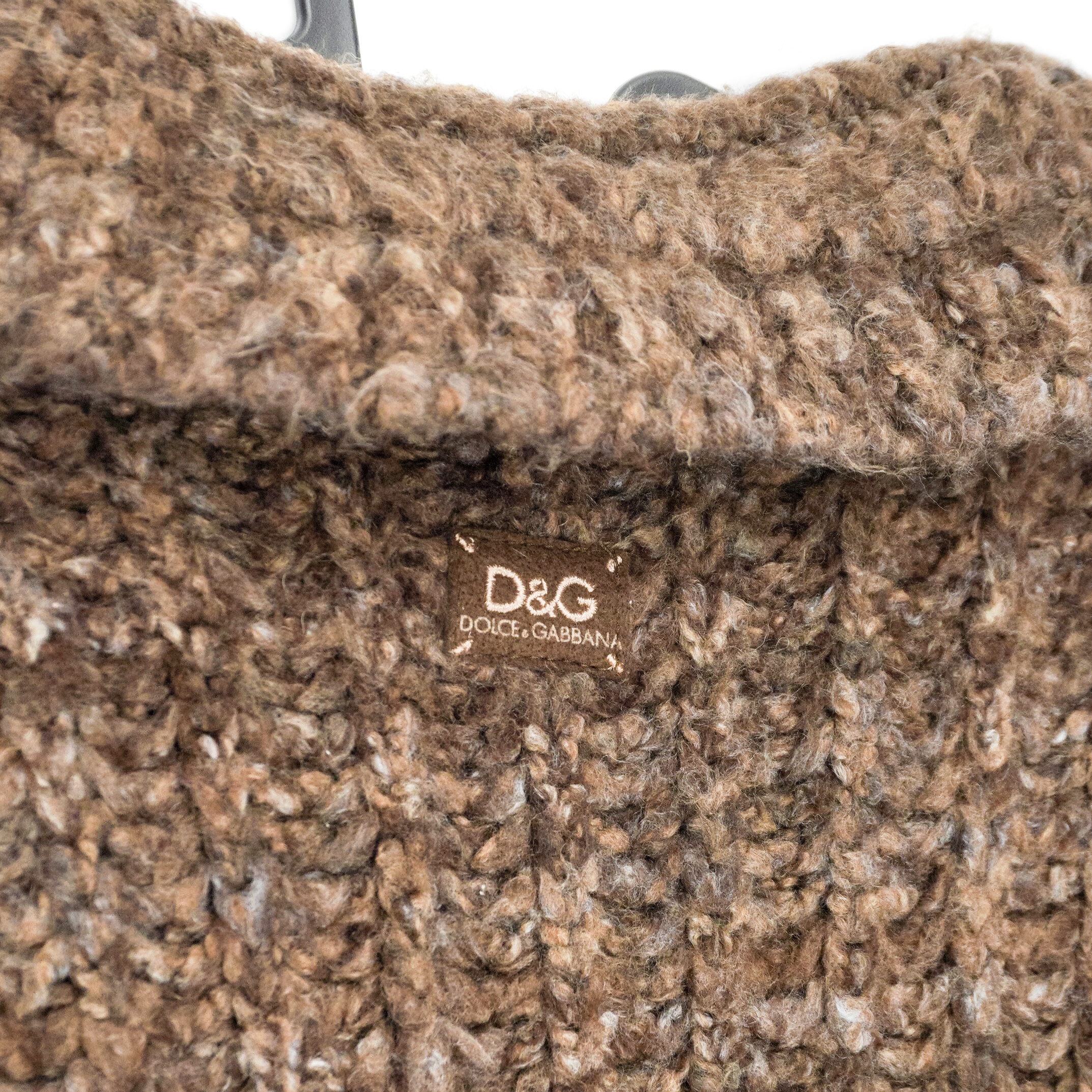Vintage Dolce Gabbana Patchwork Wool Knit Cardigan Sweater — photo 9