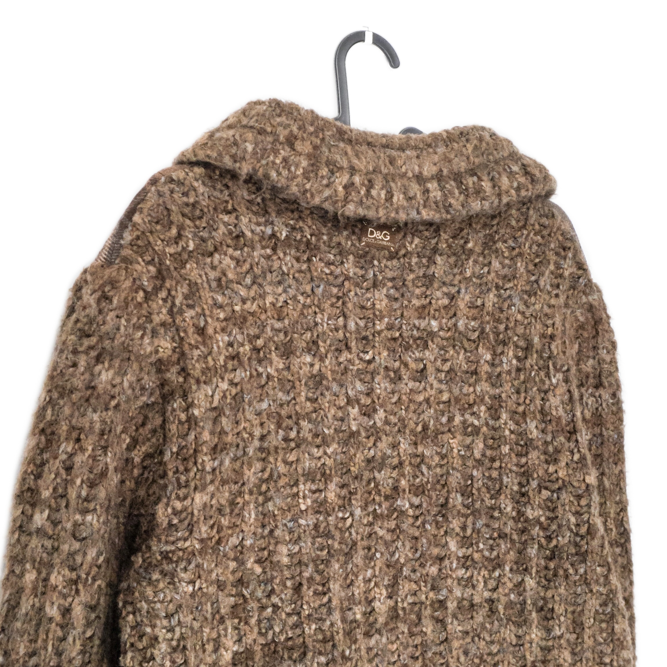 Vintage Dolce Gabbana Patchwork Wool Knit Cardigan Sweater — photo 8