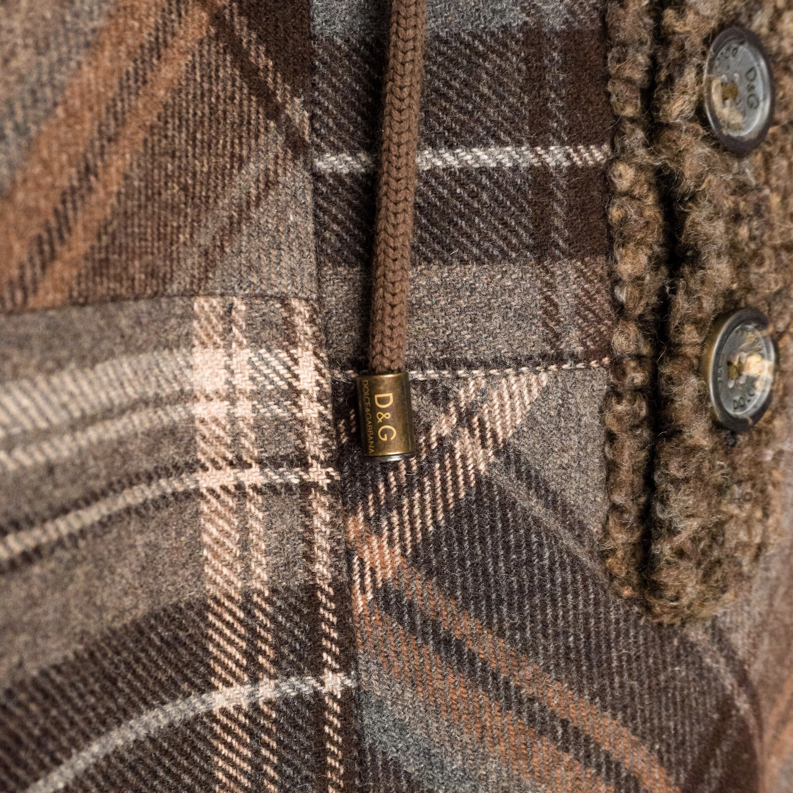 Vintage Dolce Gabbana Patchwork Wool Knit Cardigan Sweater — photo 6