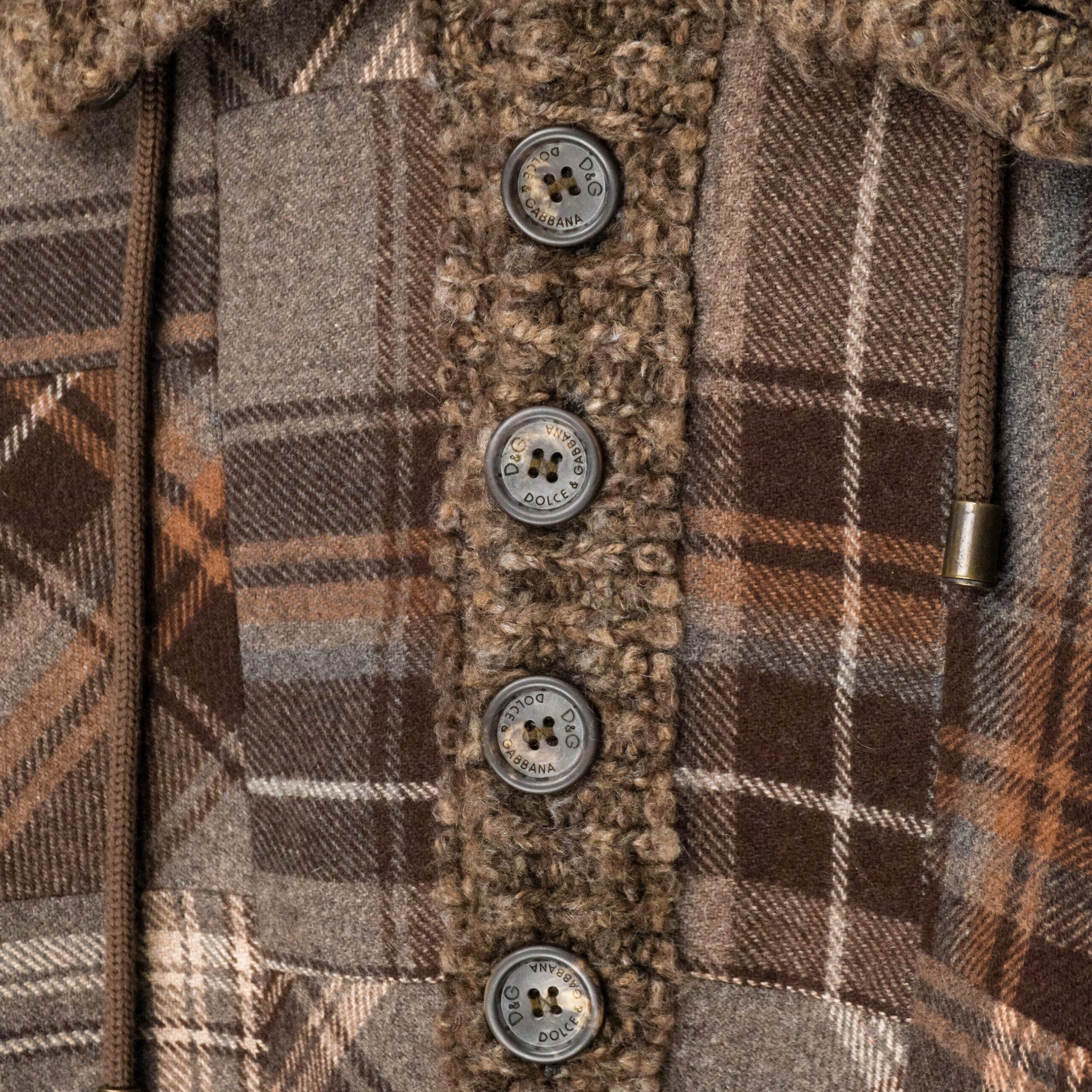 Vintage Dolce Gabbana Patchwork Wool Knit Cardigan Sweater — photo 4