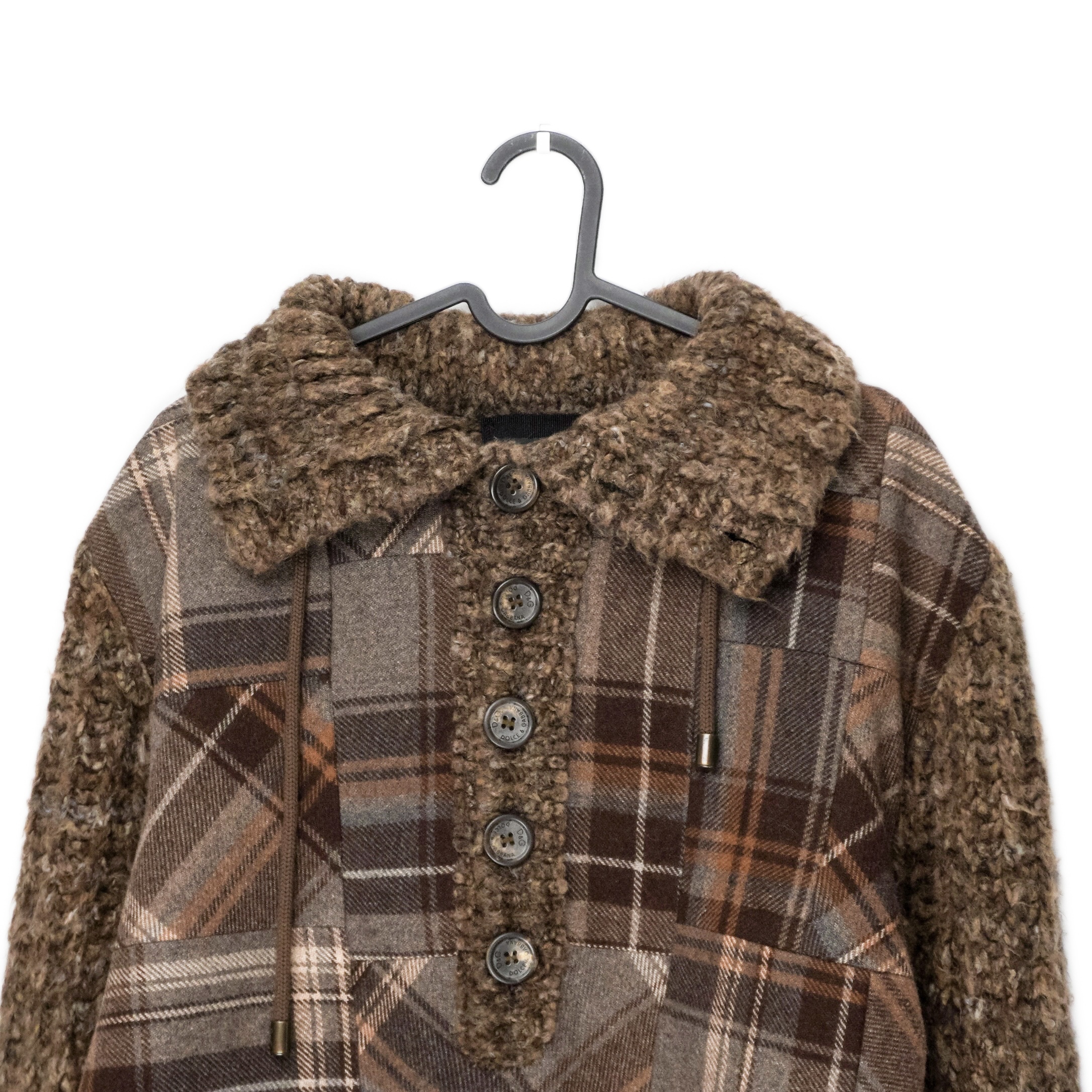 Vintage Dolce Gabbana Patchwork Wool Knit Cardigan Sweater — photo 2