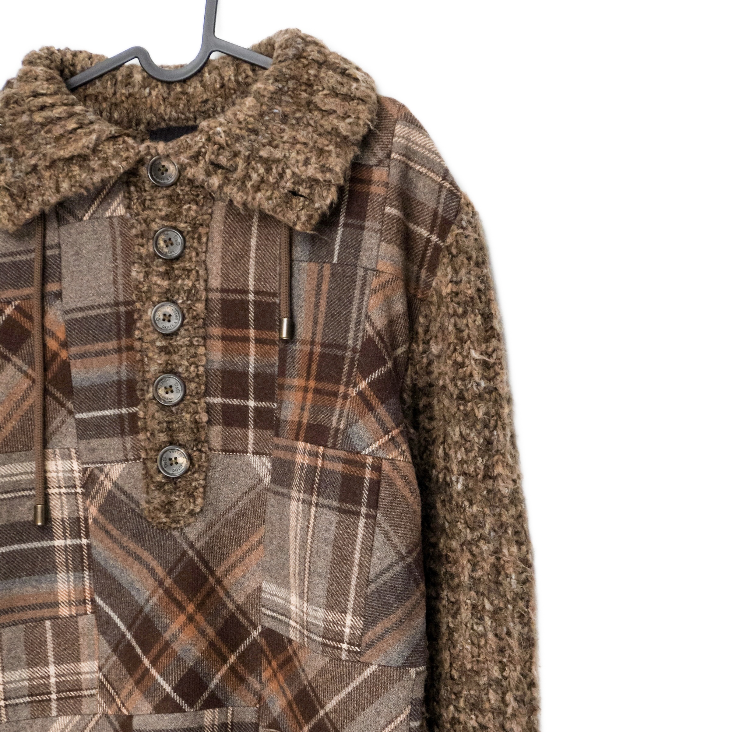 Vintage Dolce Gabbana Patchwork Wool Knit Cardigan Sweater — photo 3