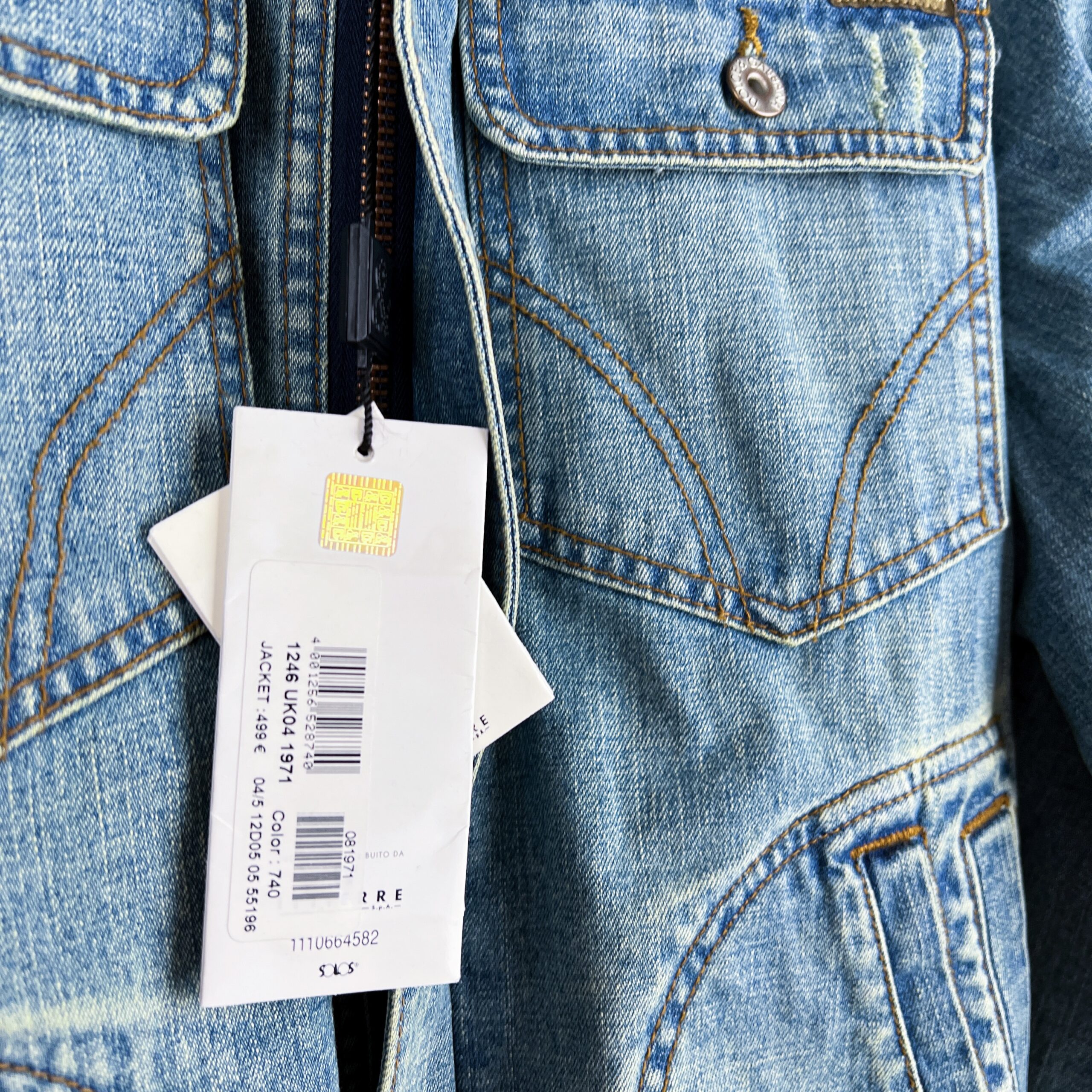 Dolce Gabbana SS2005 DG Logo Light Blue Denim Bomber Jacket — photo 12