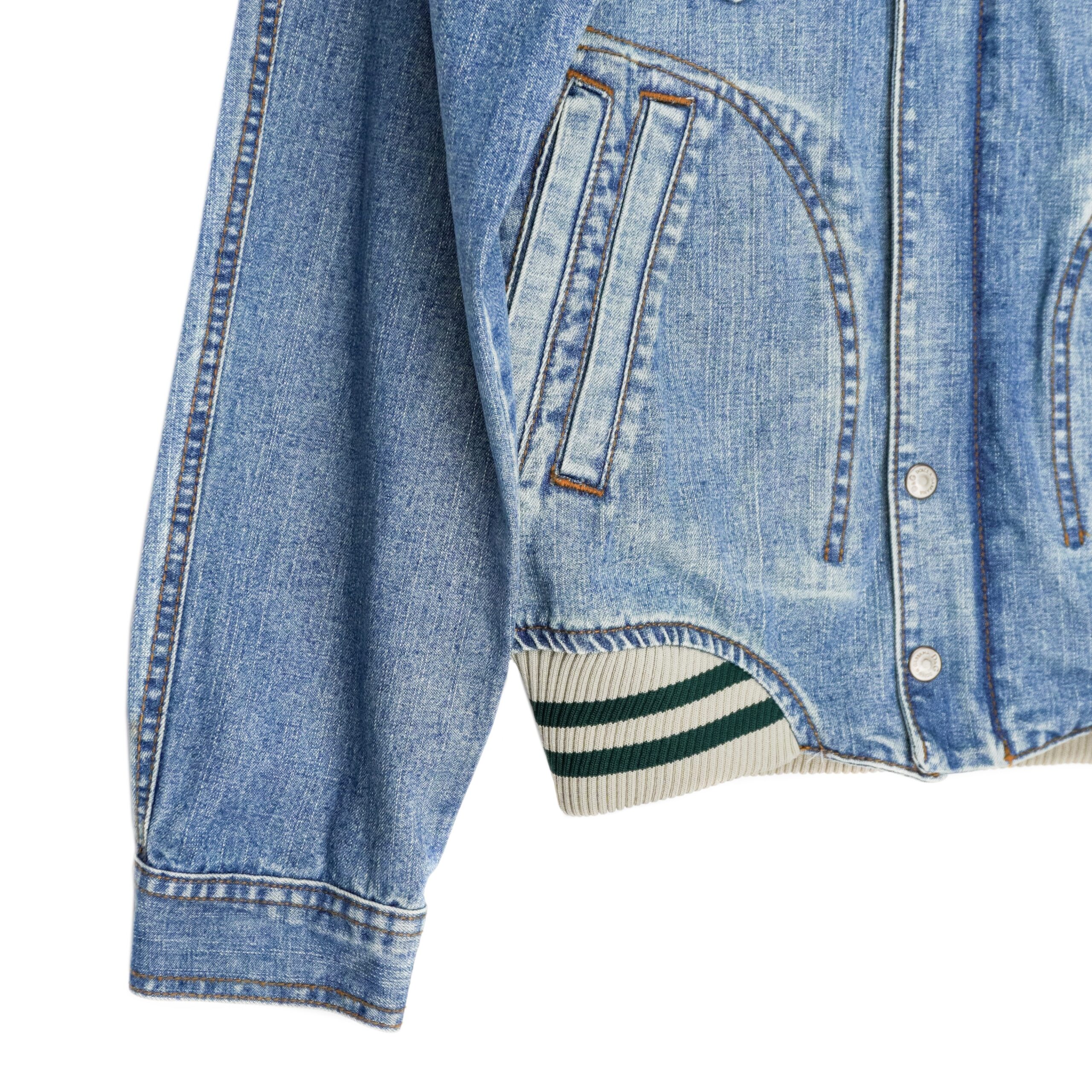 Dolce Gabbana SS2005 DG Logo Light Blue Denim Bomber Jacket — photo 8
