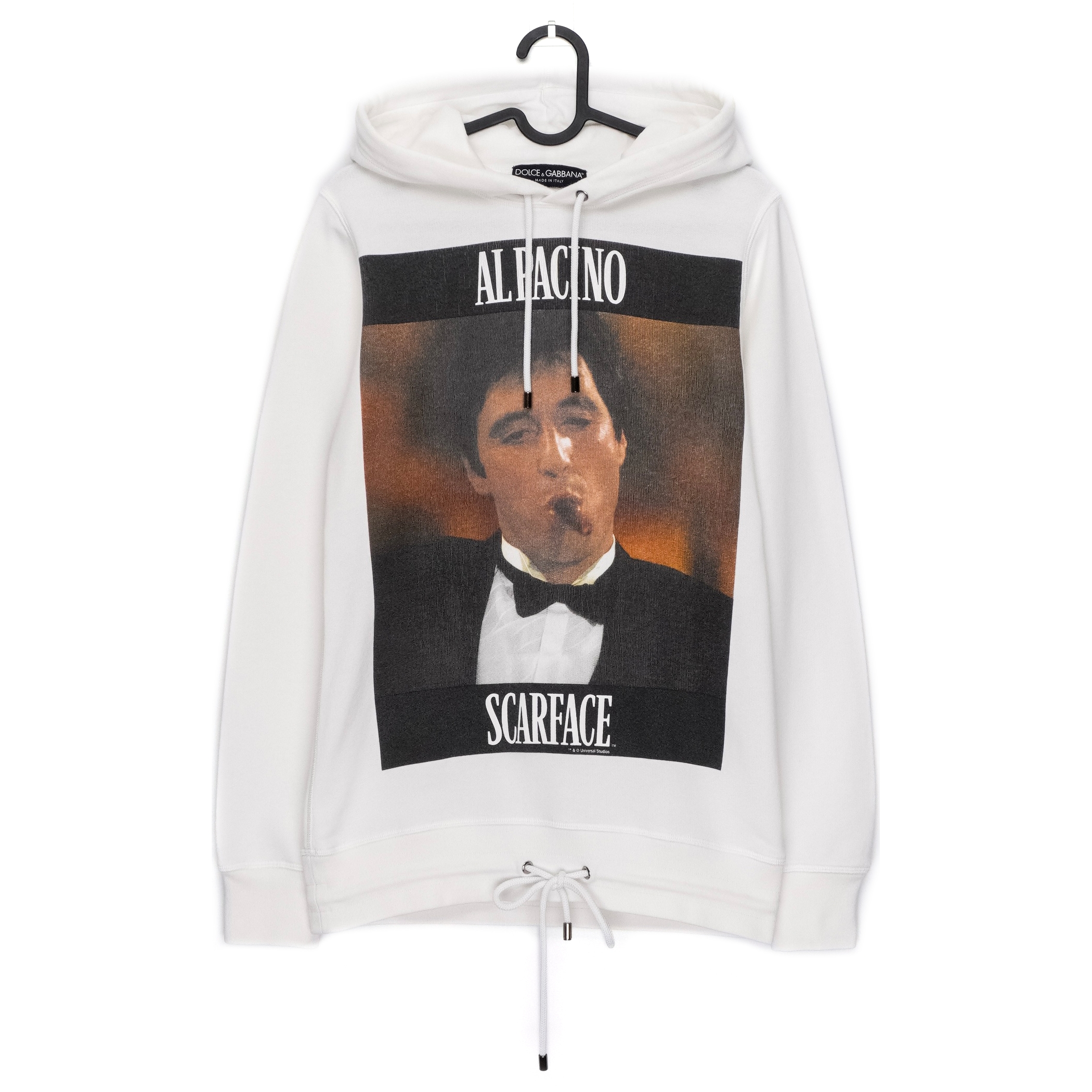 Vintage Dolce Gabbana AW09 Scarface White Sweatshirt Hoodie