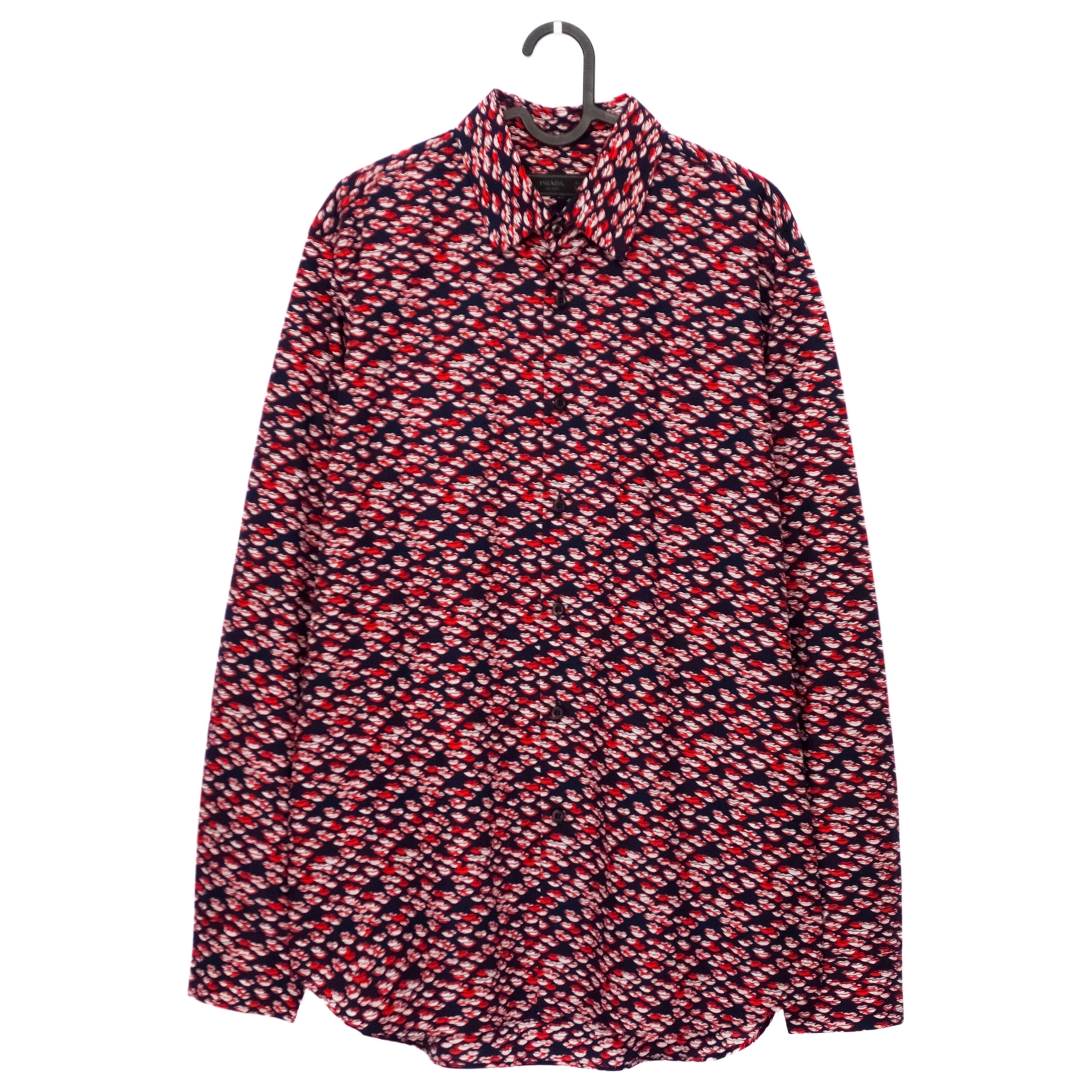 Rare Prada SS15 Lips Kiss Pattern by Miuccia Prada Shirt