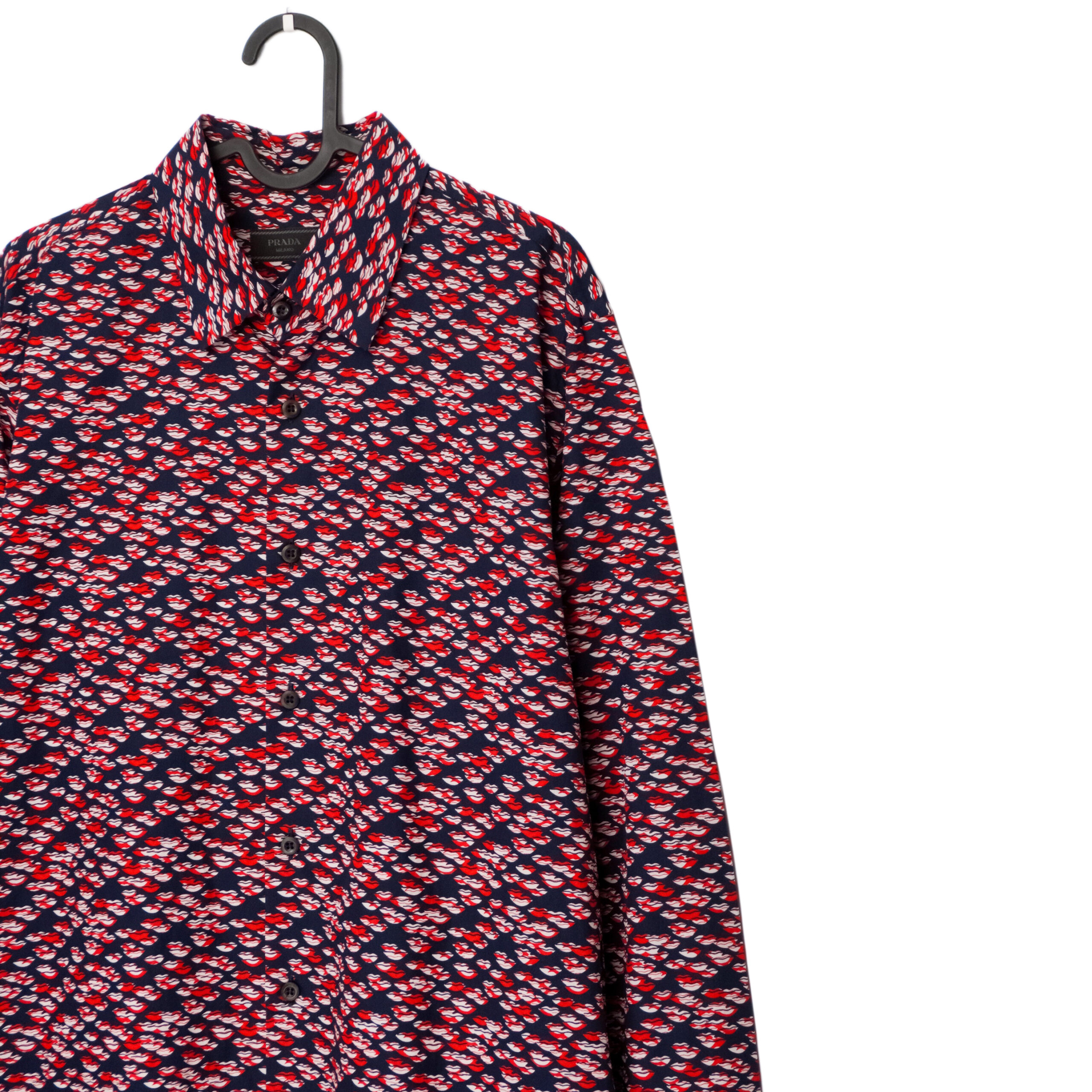 Rare Prada SS15 Lips Kiss Pattern by Miuccia Prada Shirt — photo 3
