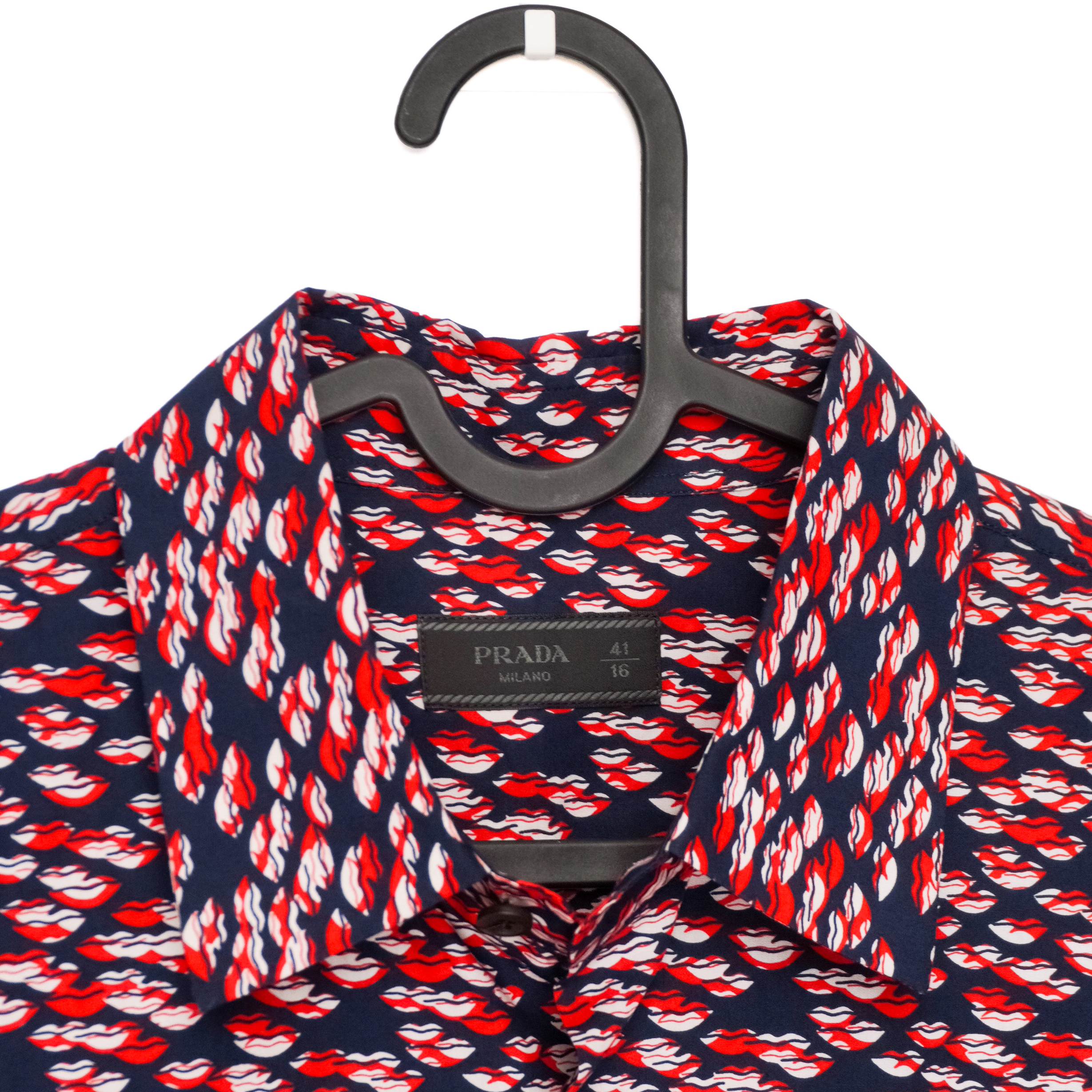 Rare Prada SS15 Lips Kiss Pattern by Miuccia Prada Shirt — photo 5