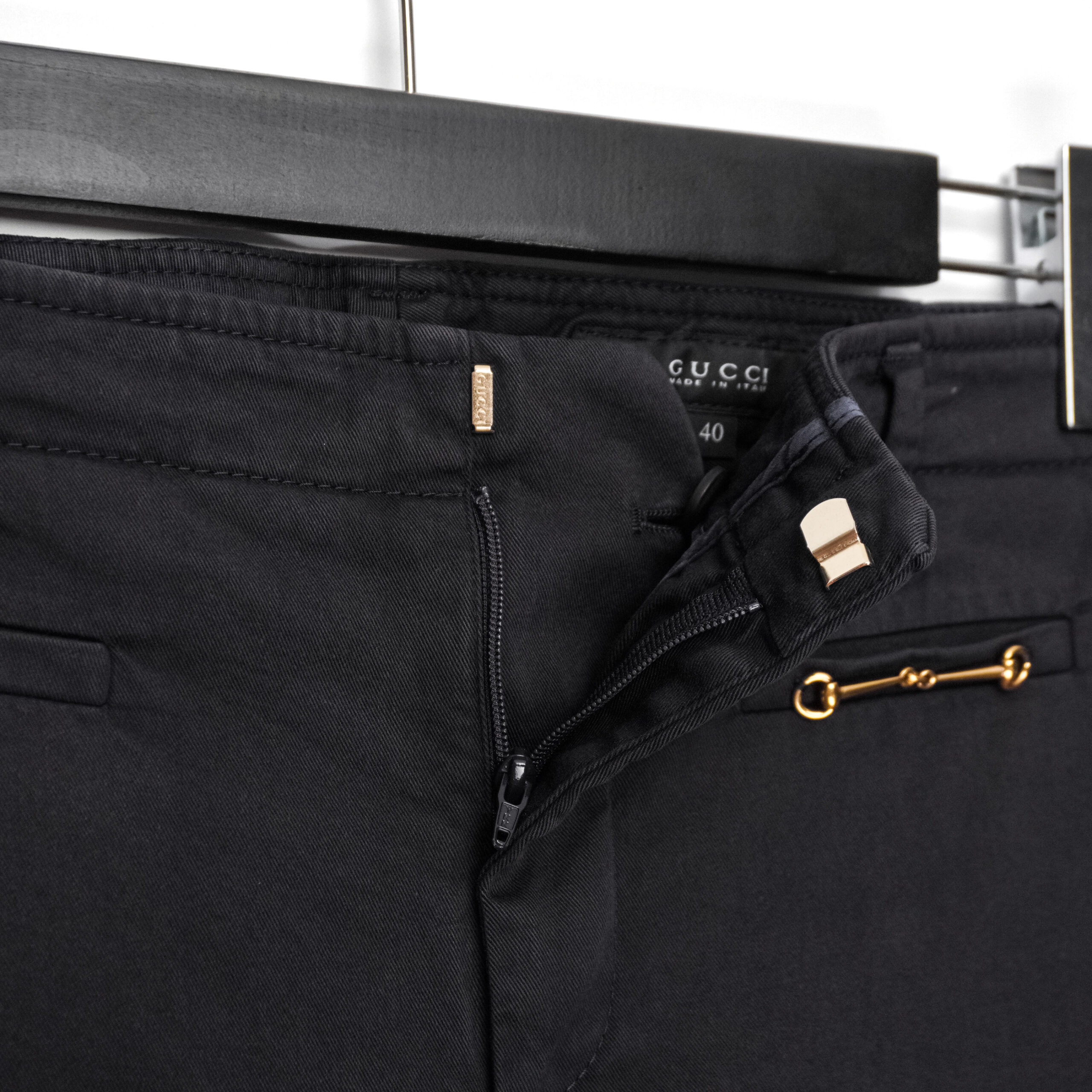 Gucci Tom Ford Era Horsebit Gold Logo Trousers Chino Pants — photo 5