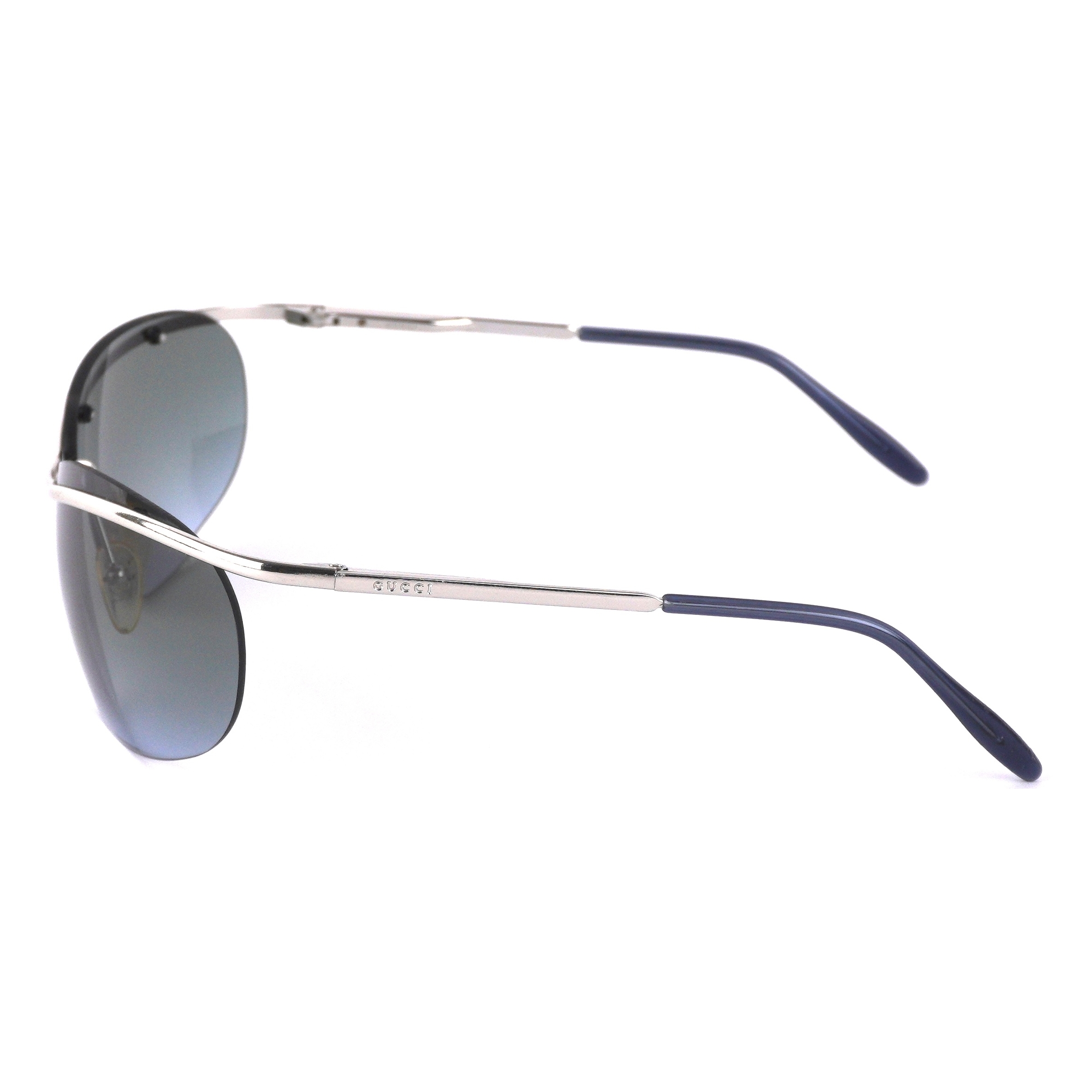Rare Vtg Gucci by Tom Ford Rimless Fade Silver Sunglasses — photo 3