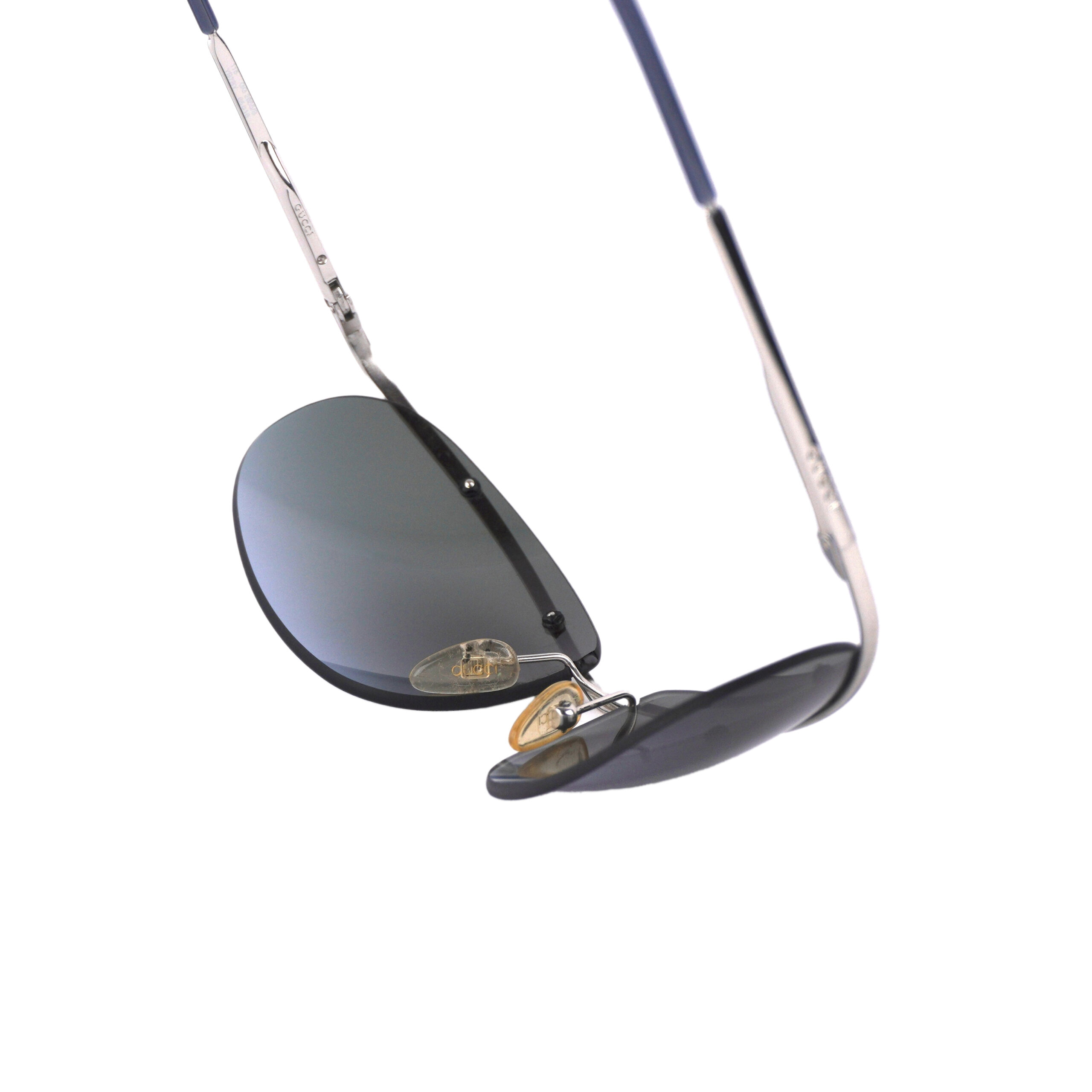 Rare Vtg Gucci by Tom Ford Rimless Fade Silver Sunglasses — photo 8