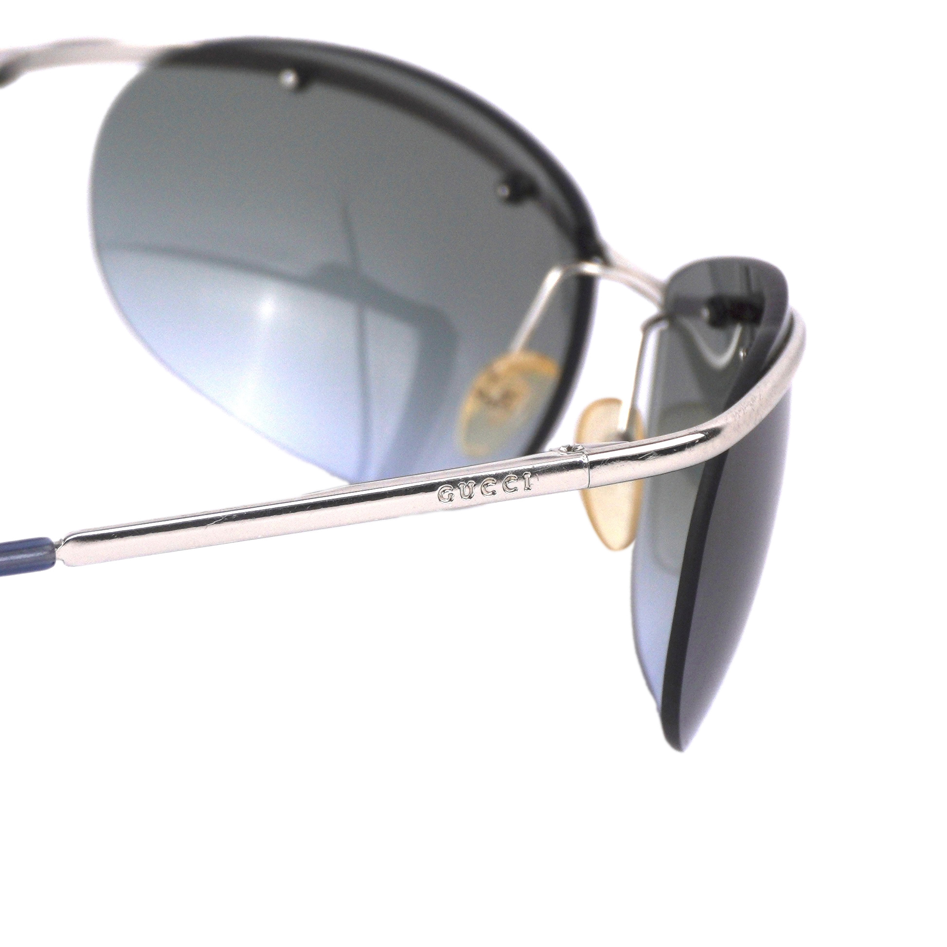 Rare Vtg Gucci by Tom Ford Rimless Fade Silver Sunglasses — photo 9