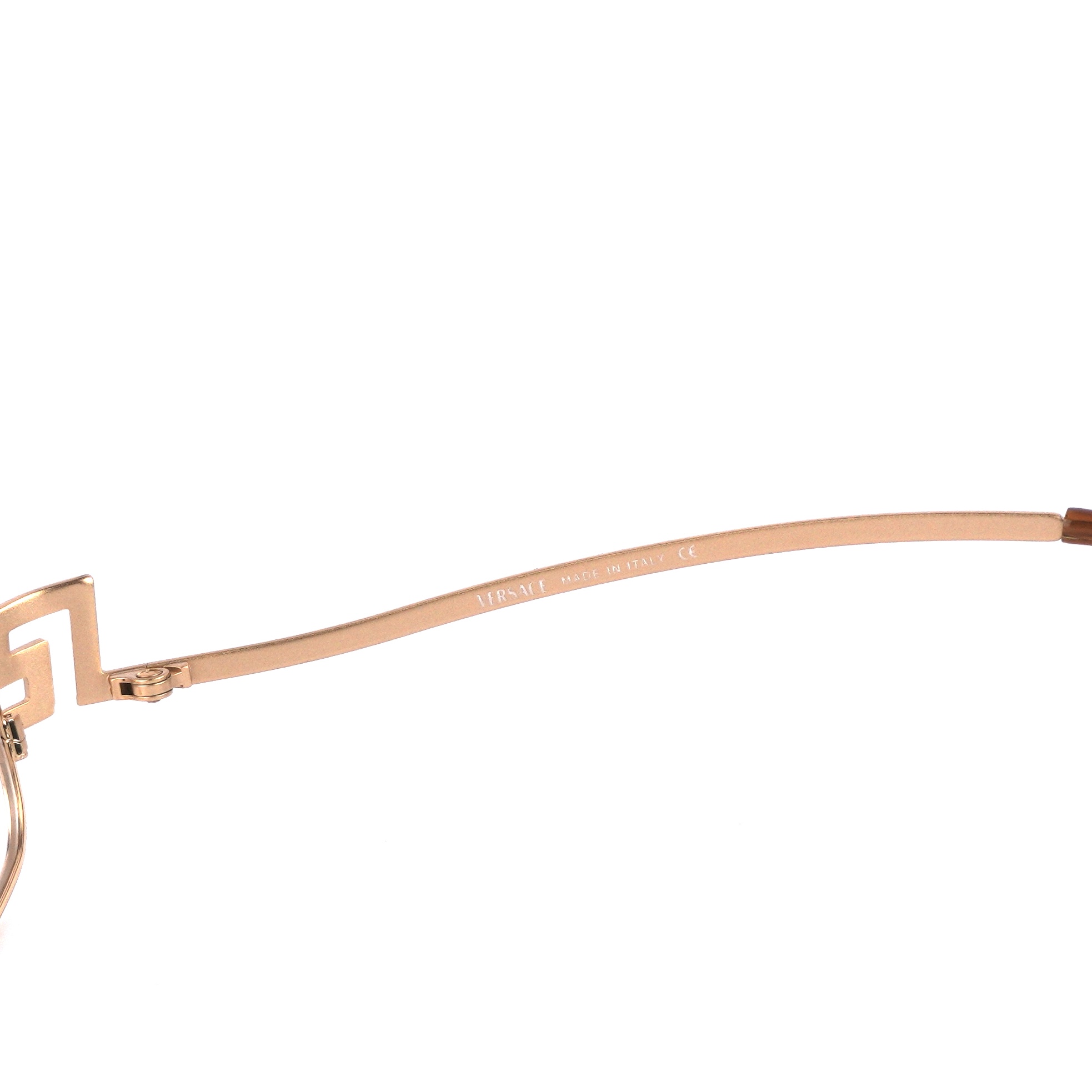 Vintage Versace MOD 1030-B Crystal Greca Logo Gold Glasses — photo 4