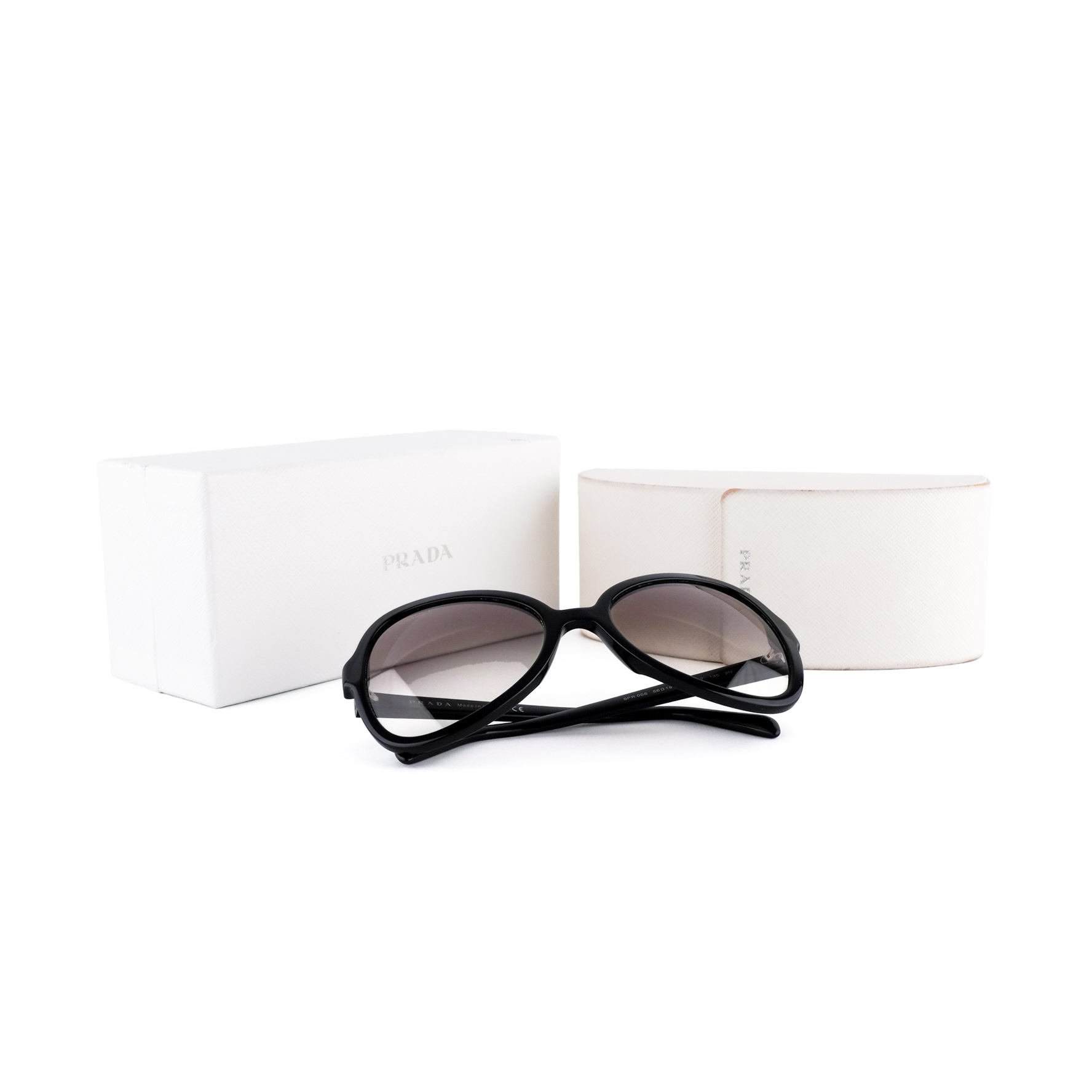 Prada SPR 05S Black Oversized Butterfly Gradient Sunglasses — photo 7