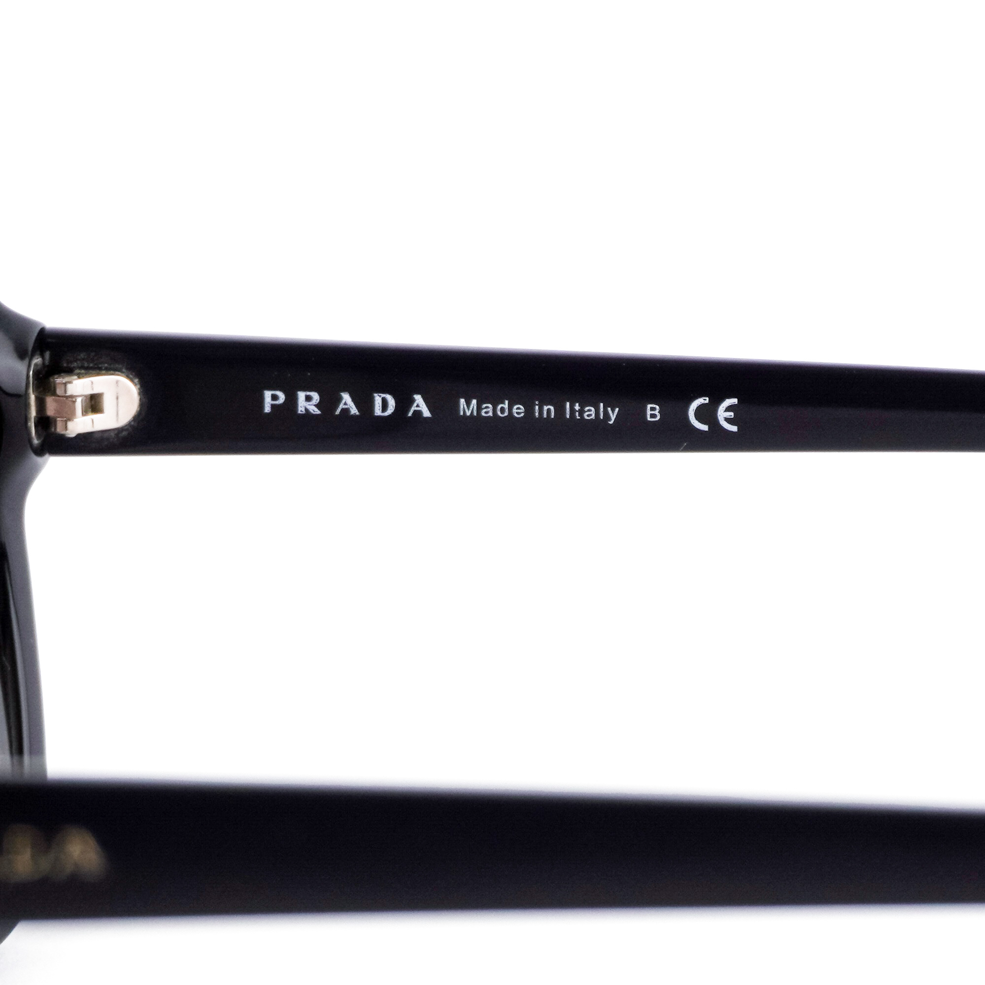 Prada SPR 05S Black Oversized Butterfly Gradient Sunglasses — photo 4